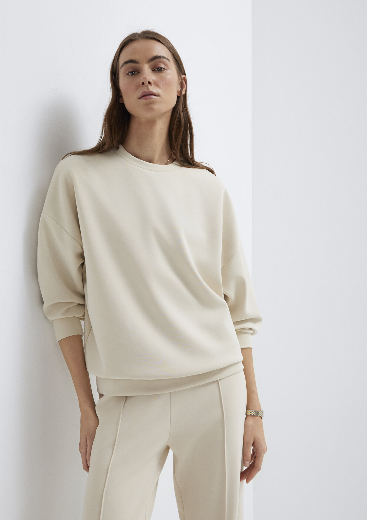 Mavi Soft-Premium Ekru (TENCEL™) Modal Karışımlı Sweatshirt görsel 2