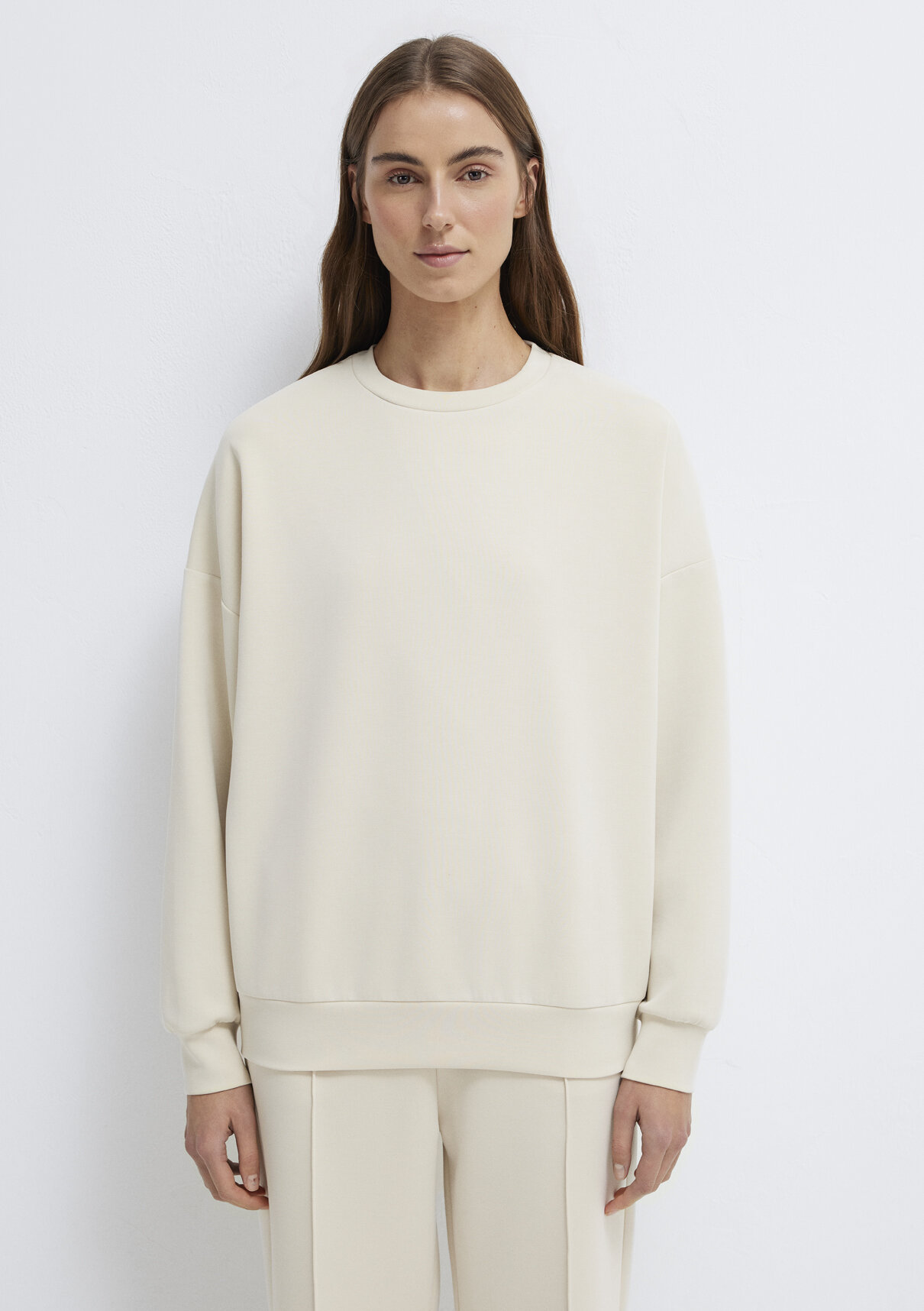Mavi Soft-Premium Ekru (TENCEL™) Modal Karışımlı Sweatshirt görsel 3