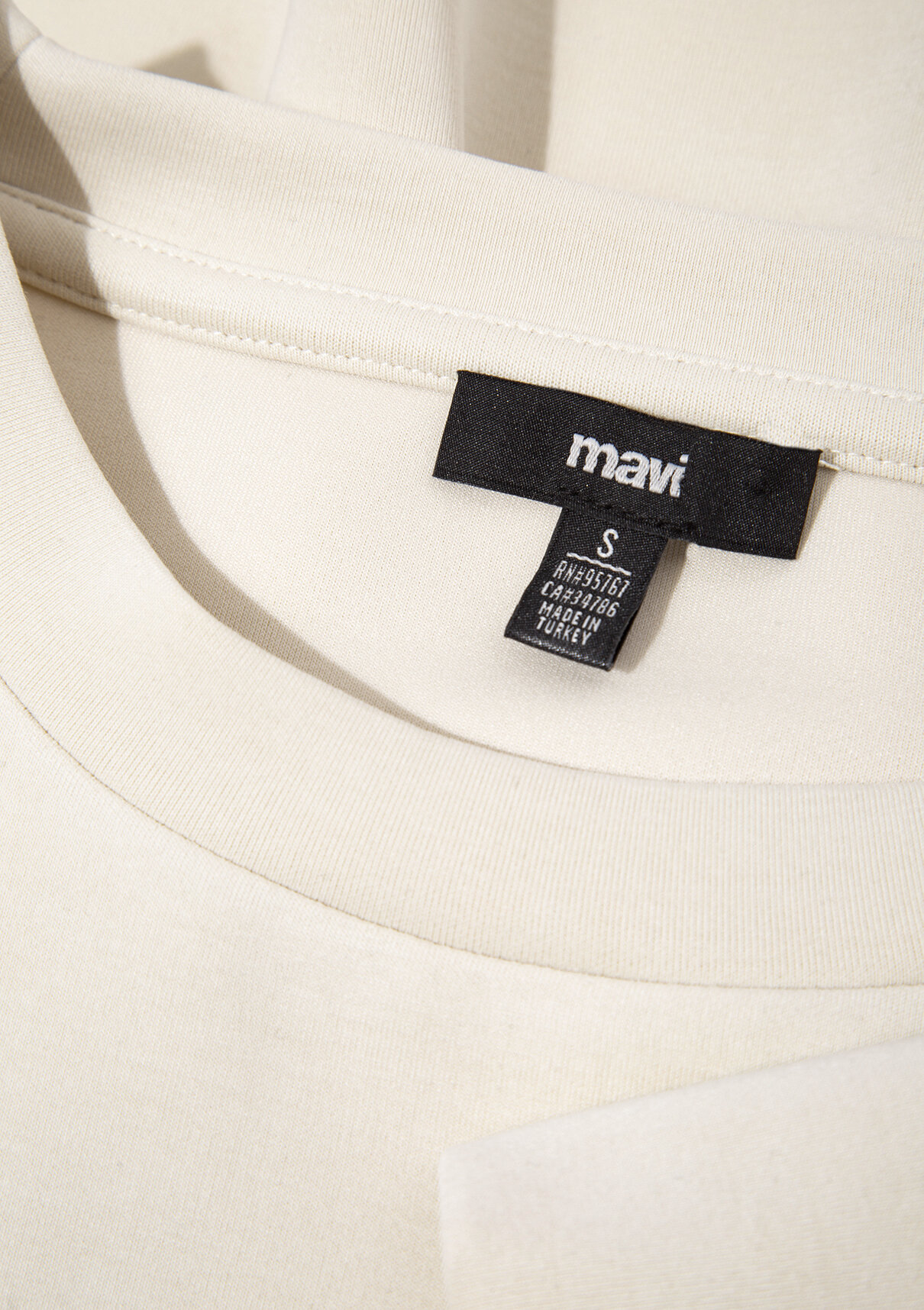 Mavi Soft-Premium Ekru (TENCEL™) Modal Karışımlı Sweatshirt görsel 7