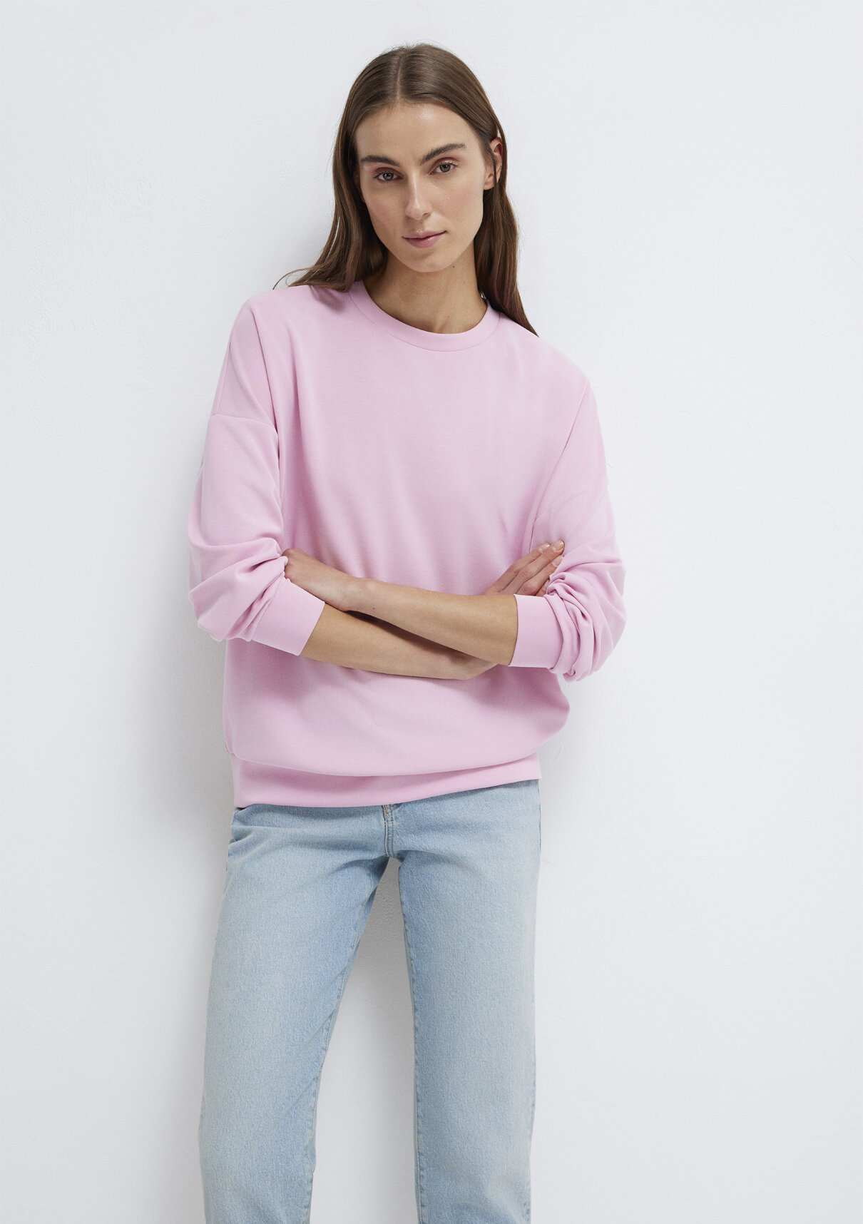 Mavi Soft-Premium Pembe (TENCEL™) Modal Karışımlı Sweatshirt