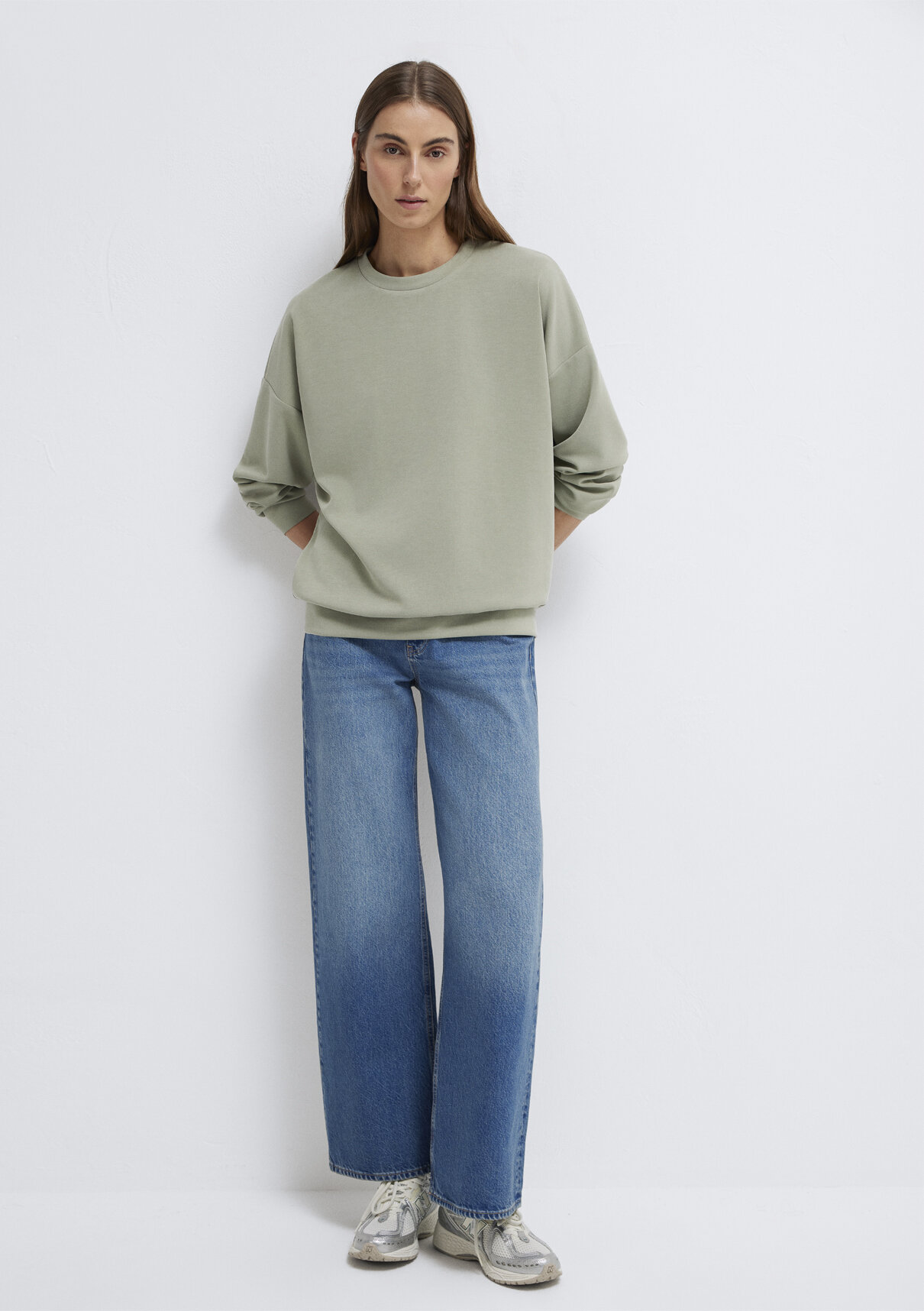 Mavi Soft-Premium Yeşil (TENCEL™) Modal Karışımlı Sweatshirt görsel 2