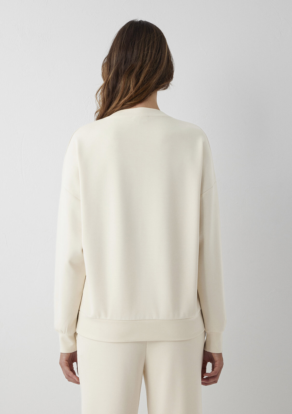 Mavi Soft-Premium (TENCEL™) Modal Karışımlı Ekru Sweatshirt görsel 5