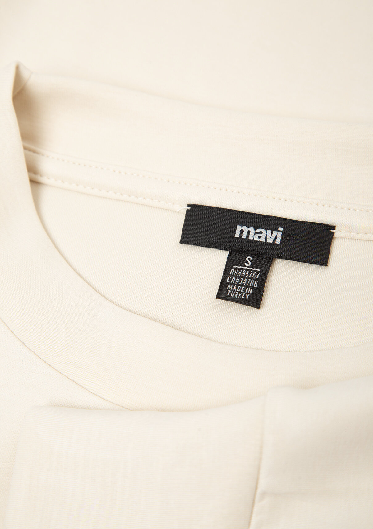Mavi Soft-Premium (TENCEL™) Modal Karışımlı Ekru Sweatshirt görsel 7