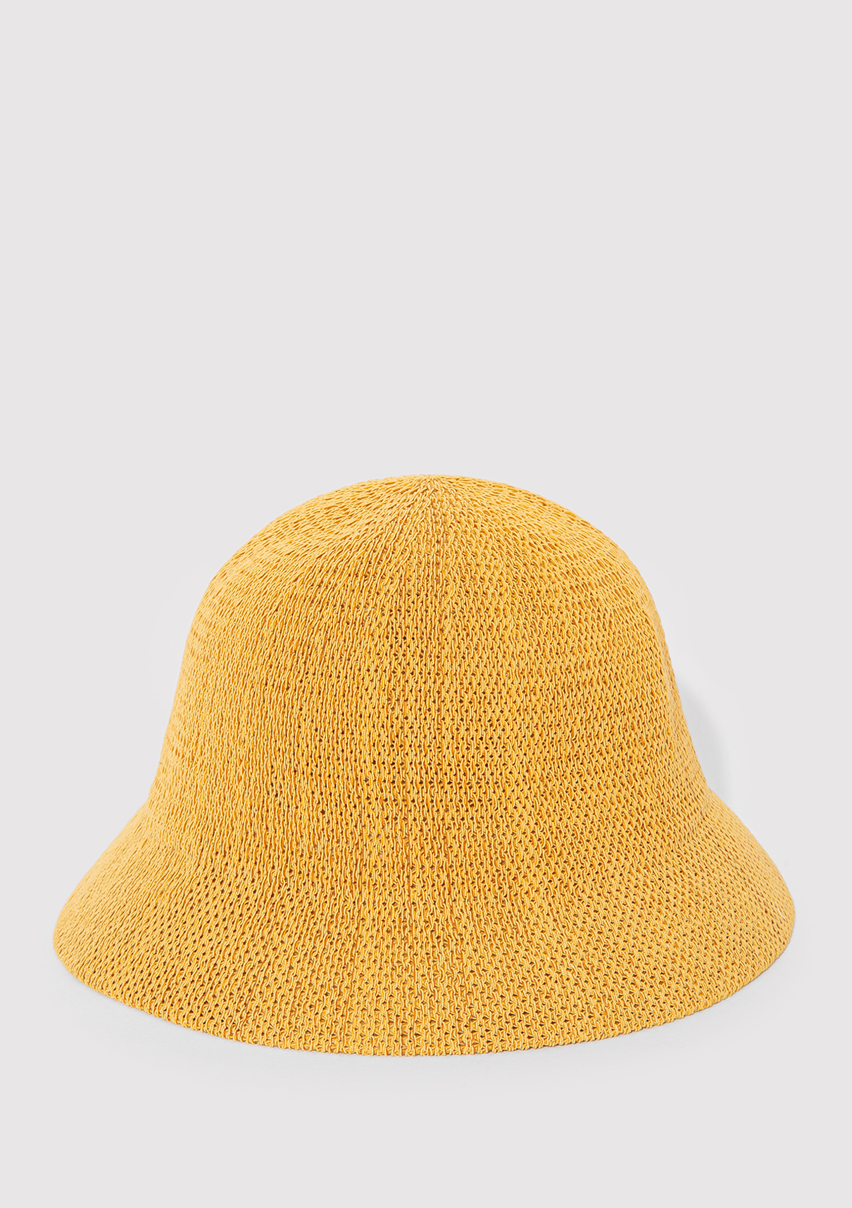 Mavi Sarı Hasır Bucket Şapka görsel 2