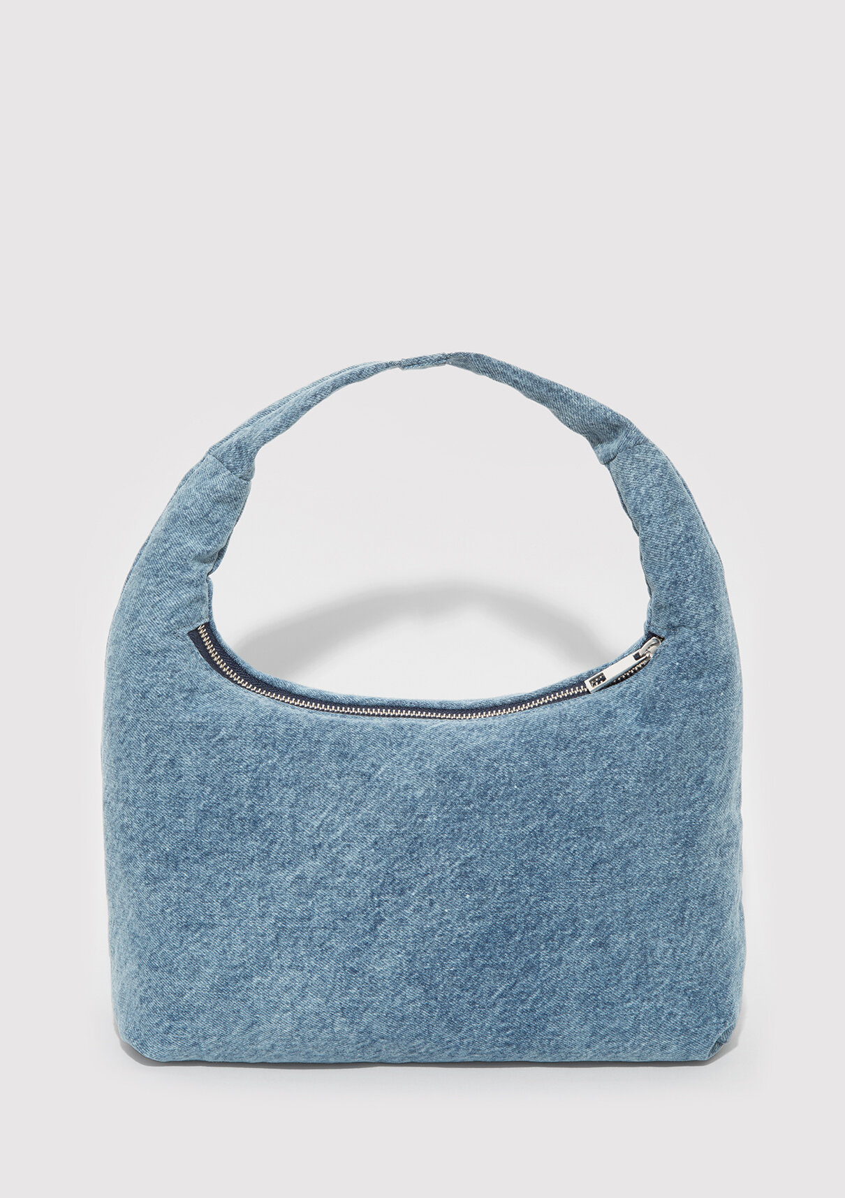 Mavi Logo Detaylı Denim El Çantası görsel 5