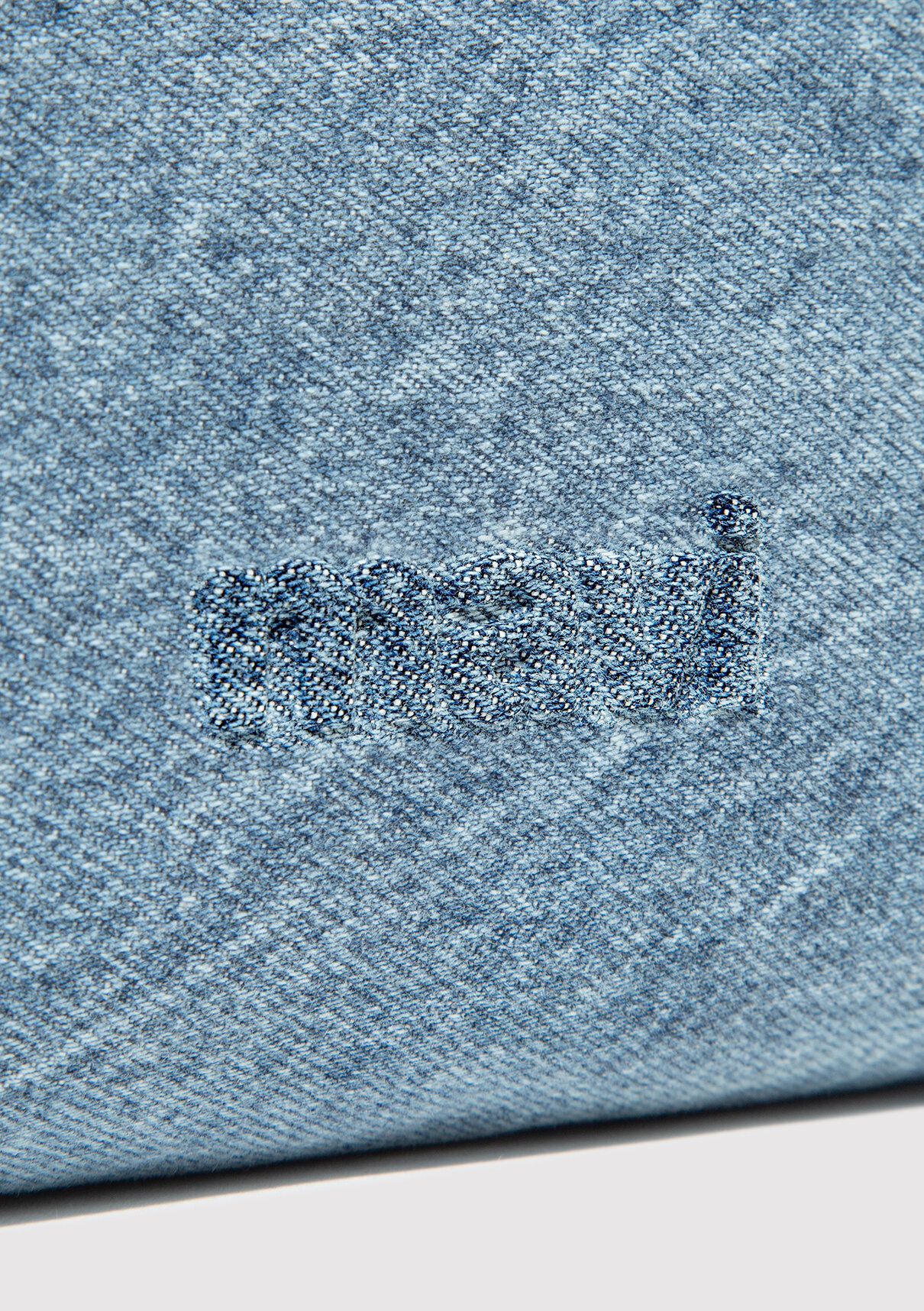 Mavi Logo Detaylı Denim El Çantası görsel 6