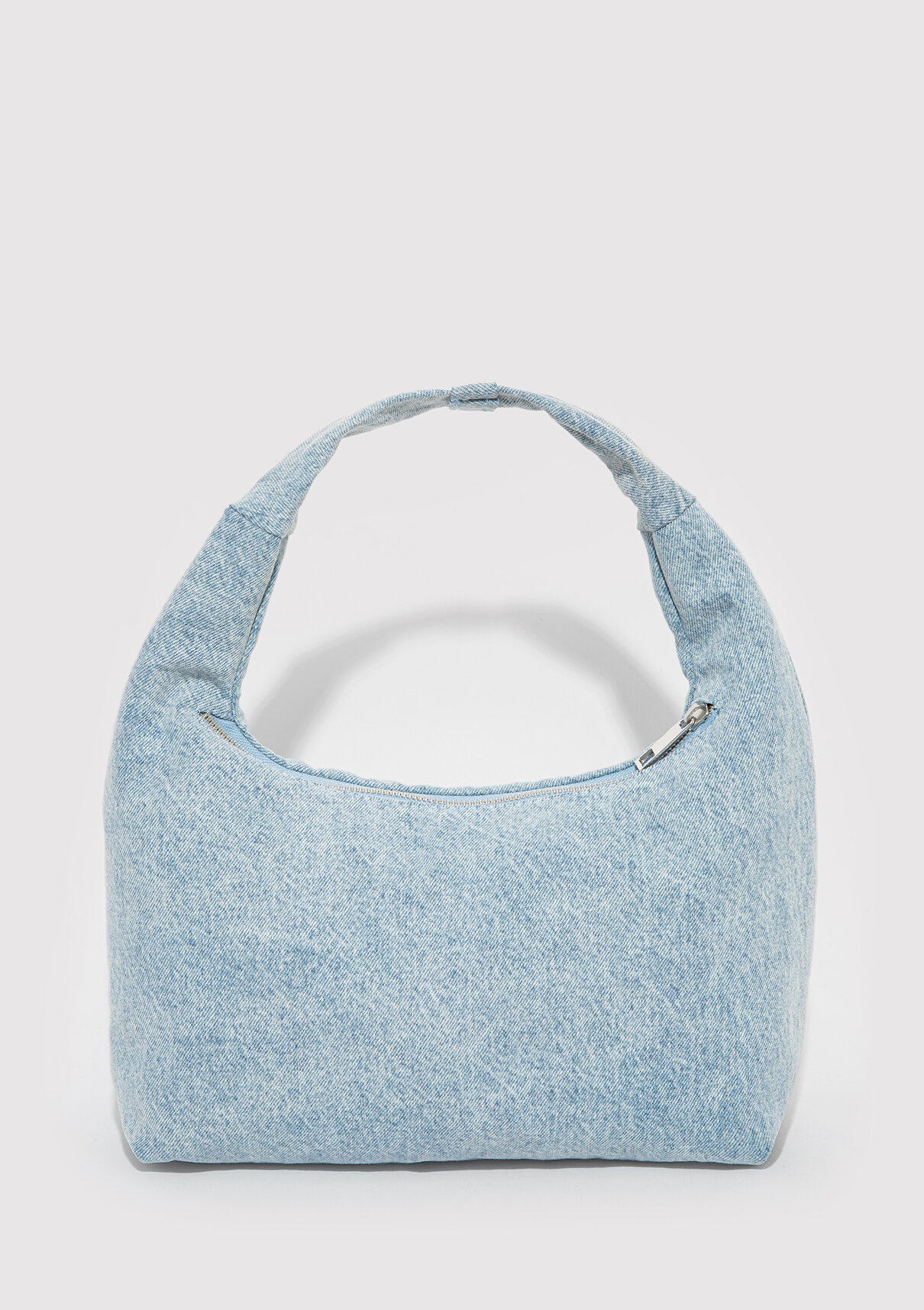 Mavi Logo Detaylı Denim El Çantası görsel 4