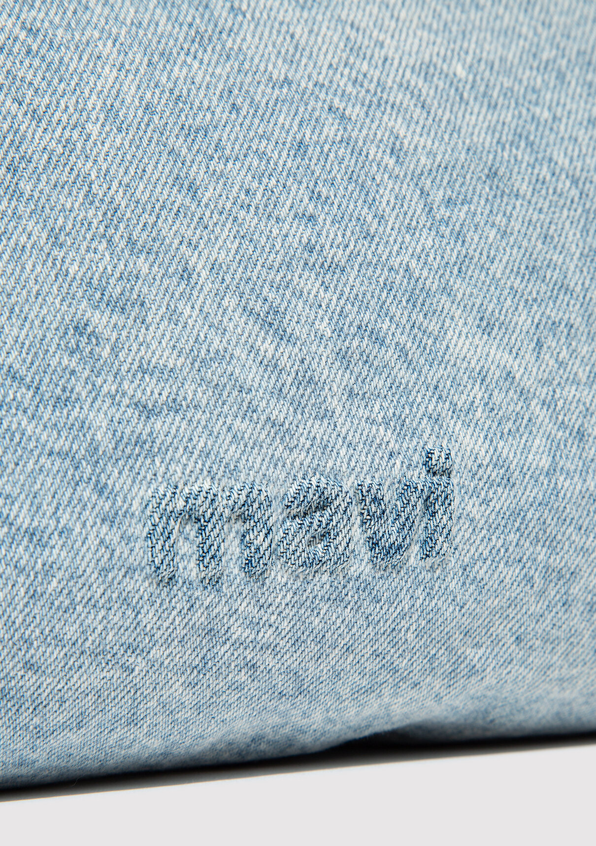 Mavi Logo Detaylı Denim El Çantası görsel 5