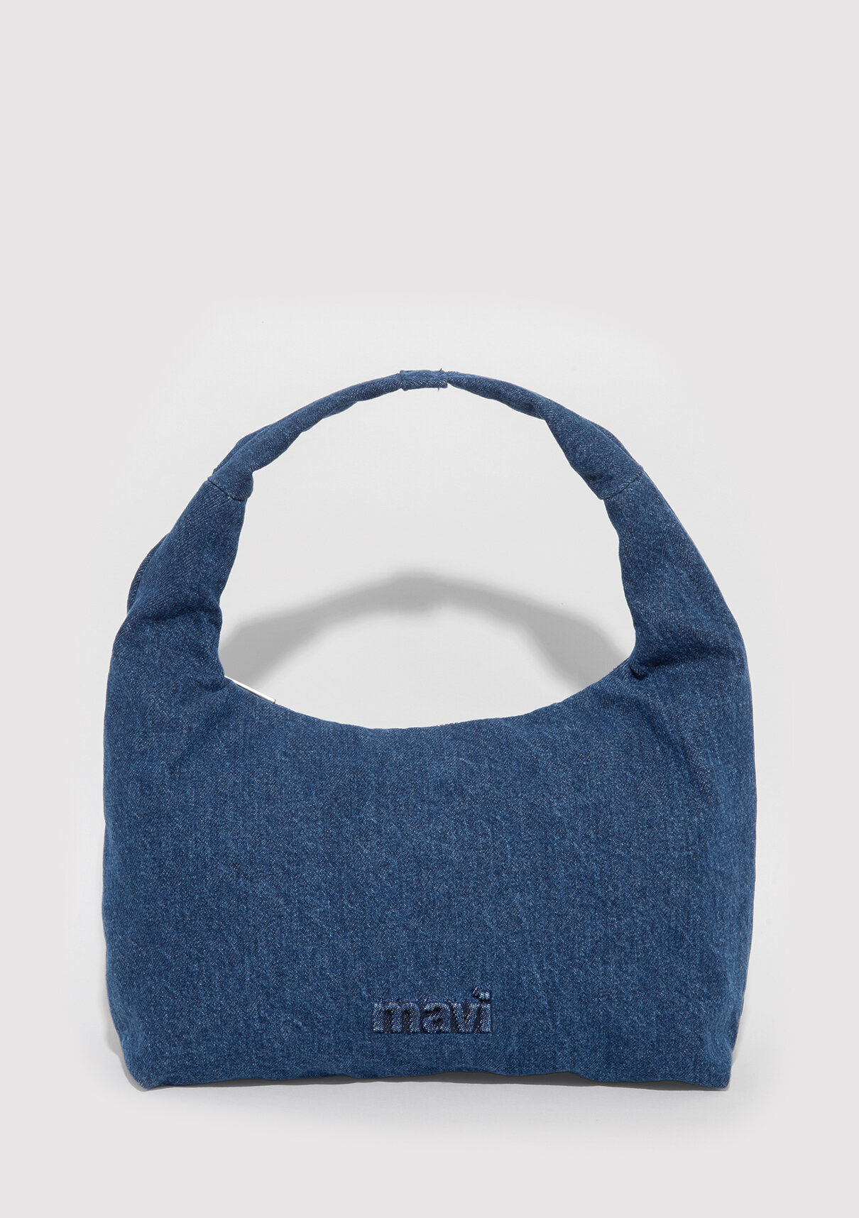 Mavi Logo Detaylı Denim El Çantası görsel 2