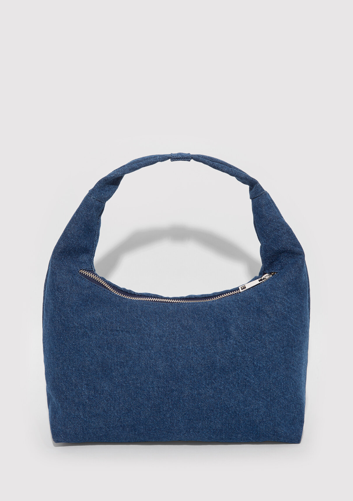 Mavi Logo Detaylı Denim El Çantası görsel 4