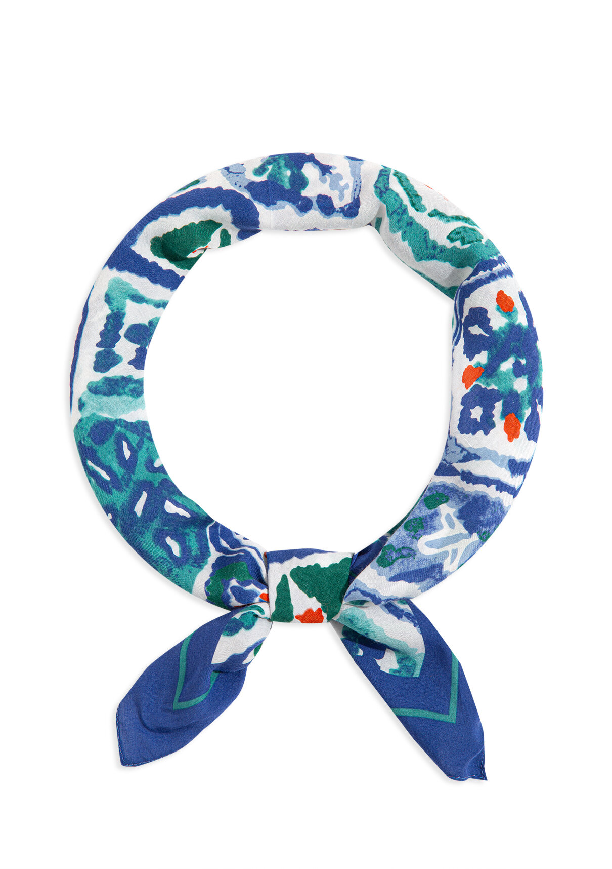 Mavi Baskılı Mavi Bandana görsel 2