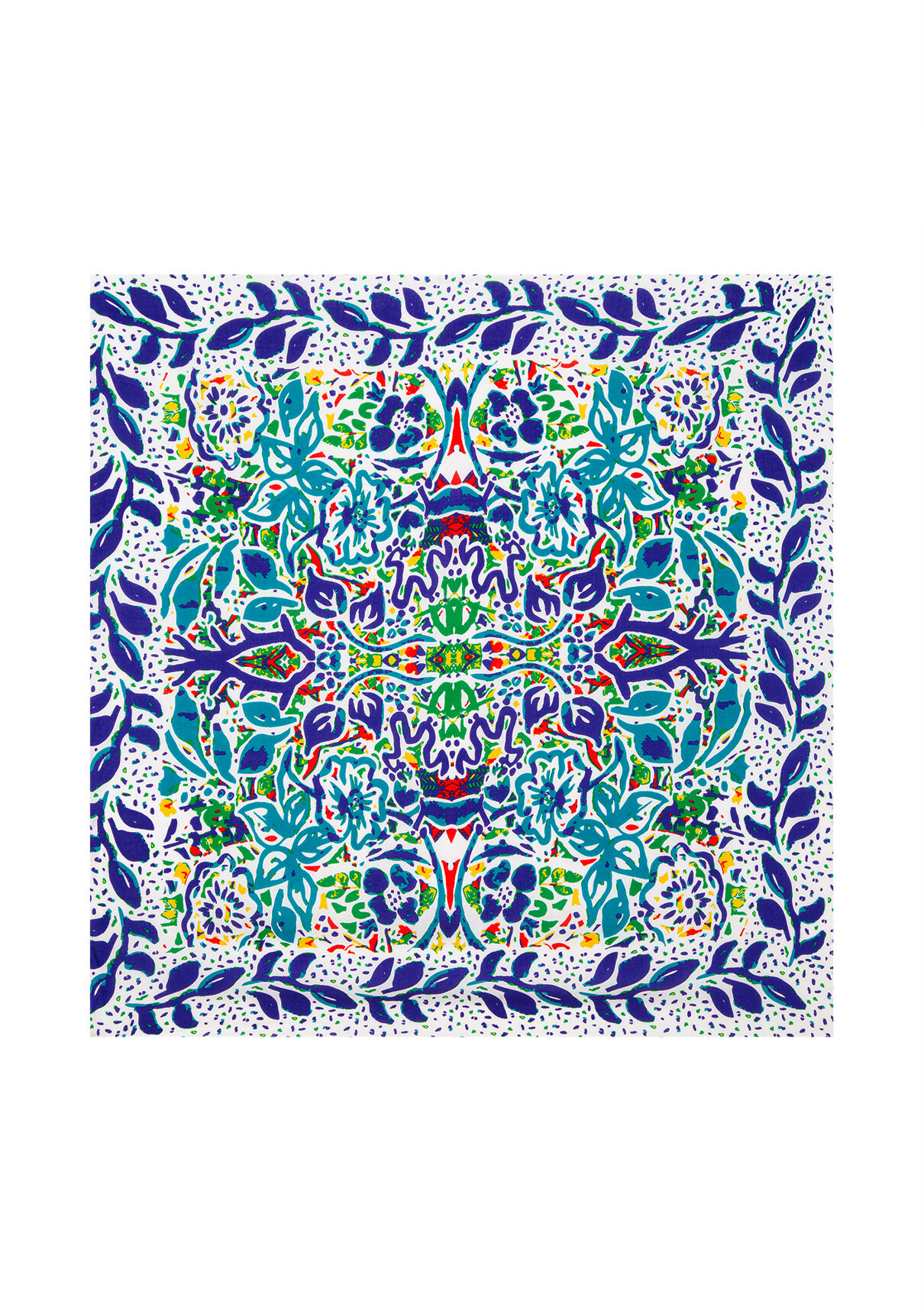 Mavi Baskılı Mavi Bandana görsel 3