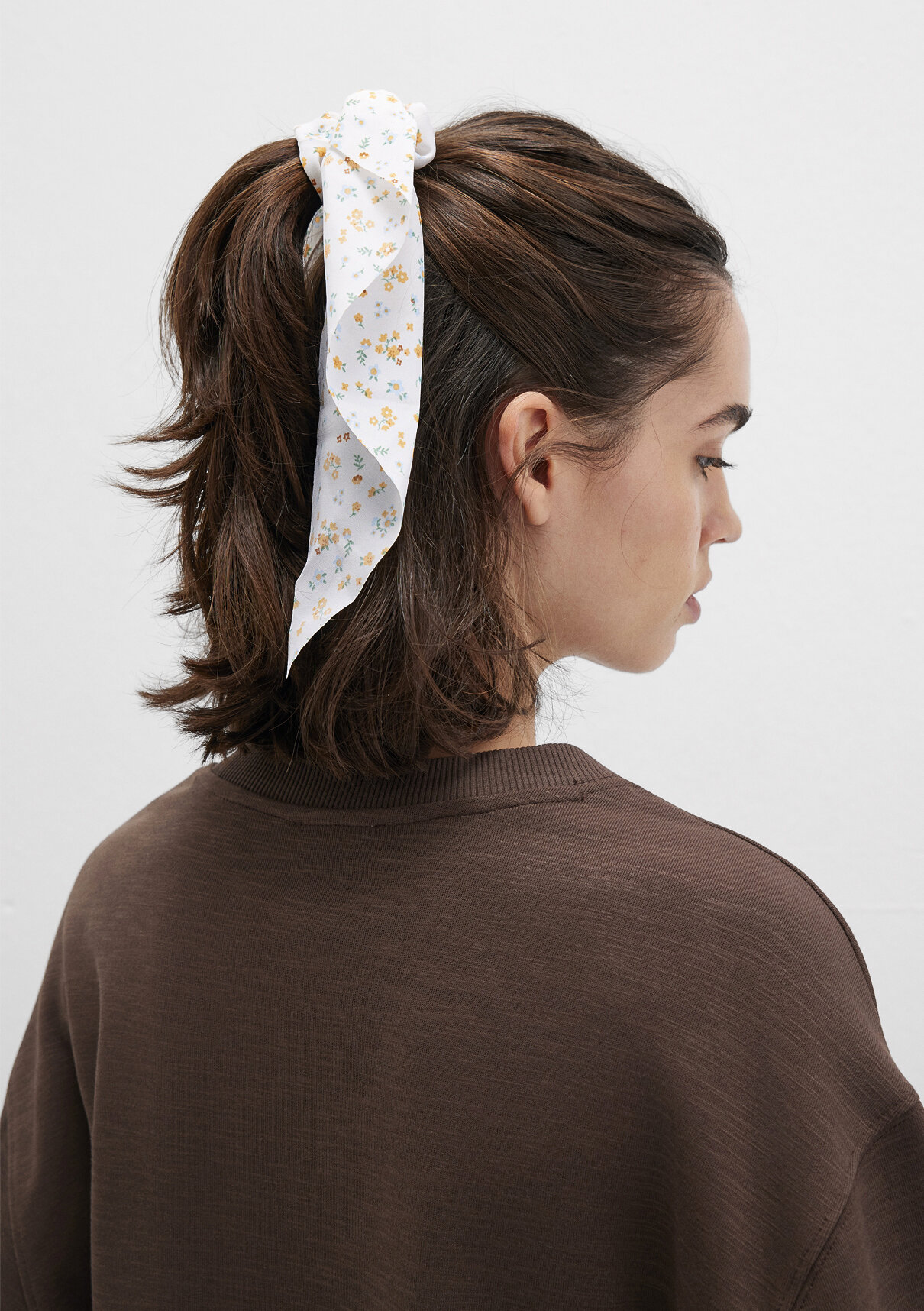 Mavi 2li Çiçek Desenli Toka