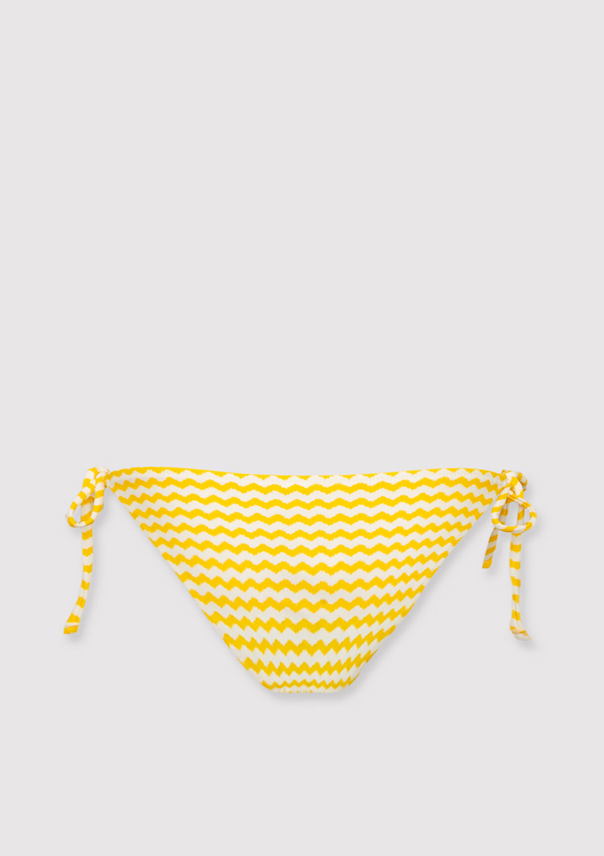 Mavi Çizgili Sarı Bikini Altı görsel 6