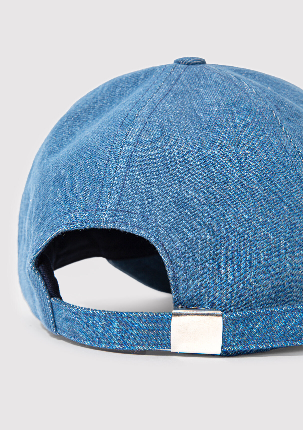 Mavi Nazar Boncuğu Detaylı Denim Şapka görsel 4