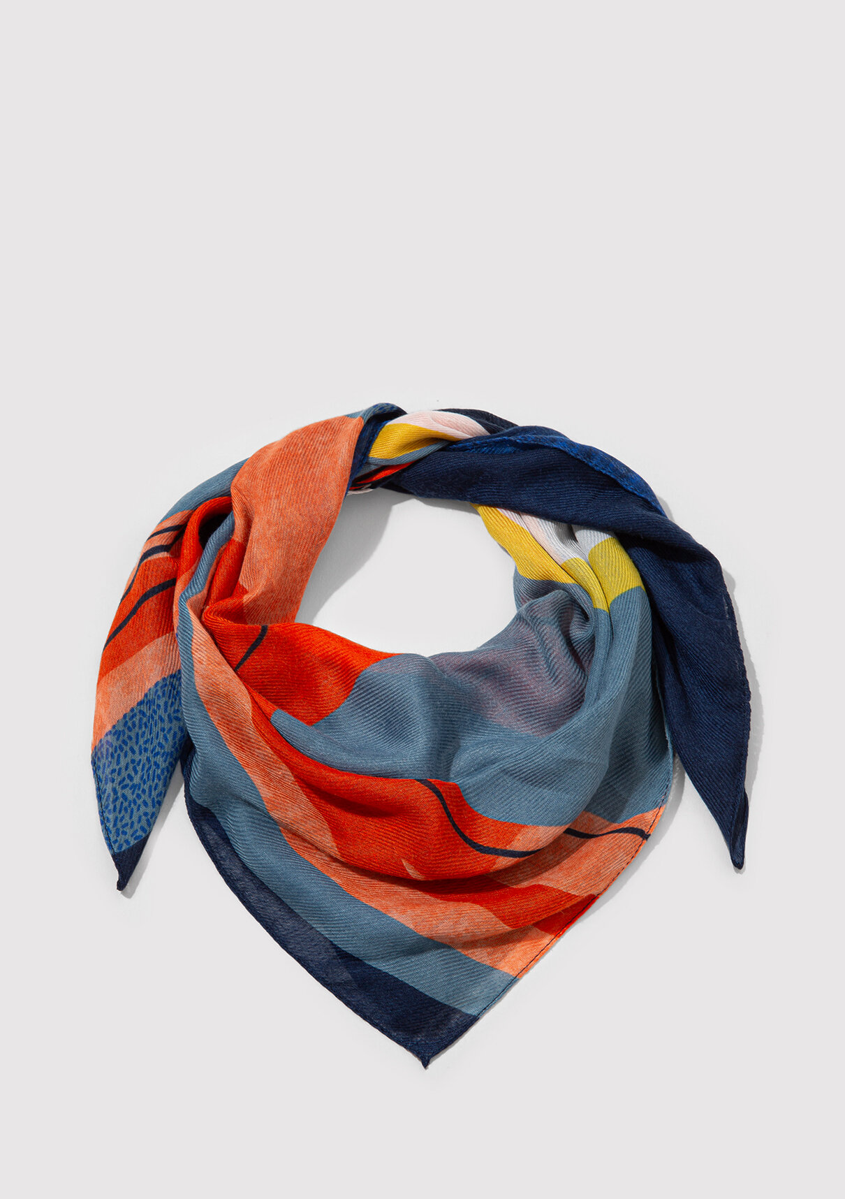 Mavi Baskılı Bandana görsel 3