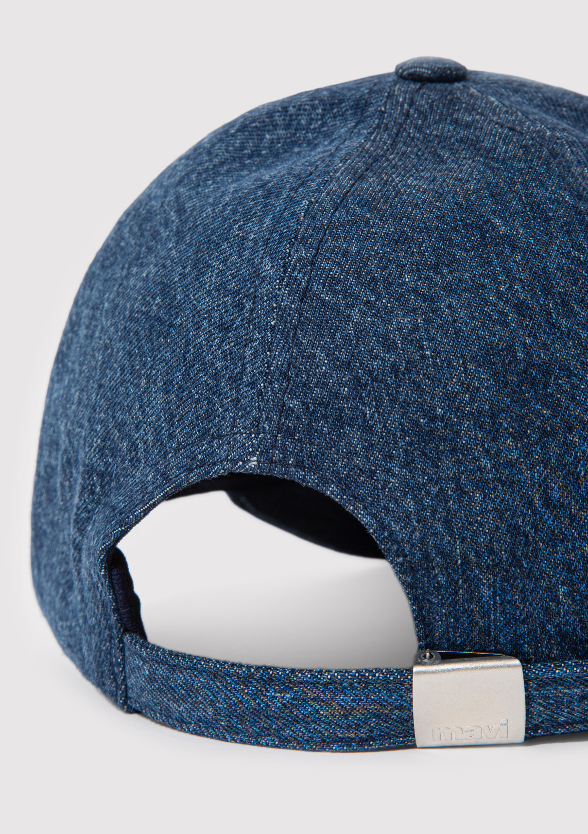 Mavi Kedi Nakışlı Denim Şapka görsel 5