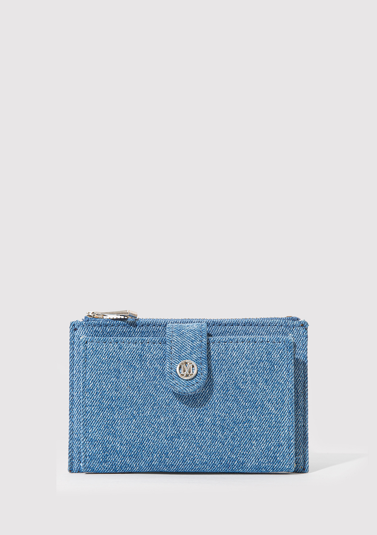 Mavi M Logo Detaylı Denim Cüzdan
