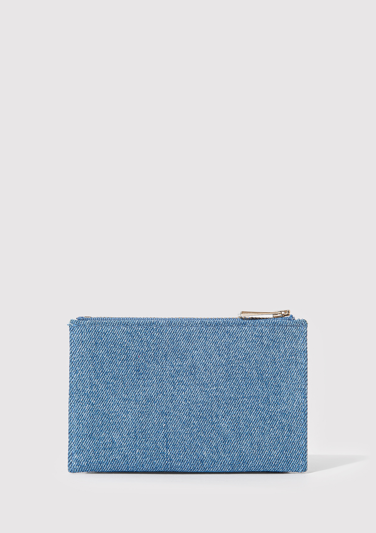 Mavi M Logo Detaylı Denim Cüzdan görsel 2