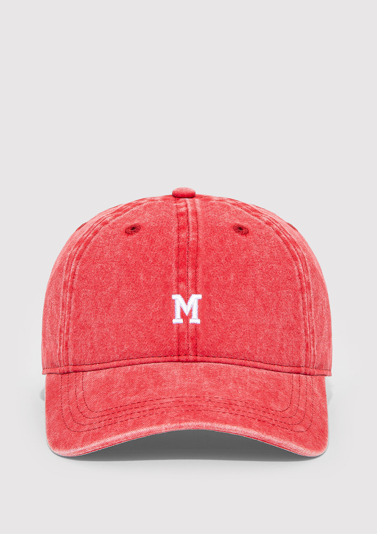 Mavi M Nakışlı Denim Şapka görsel 3