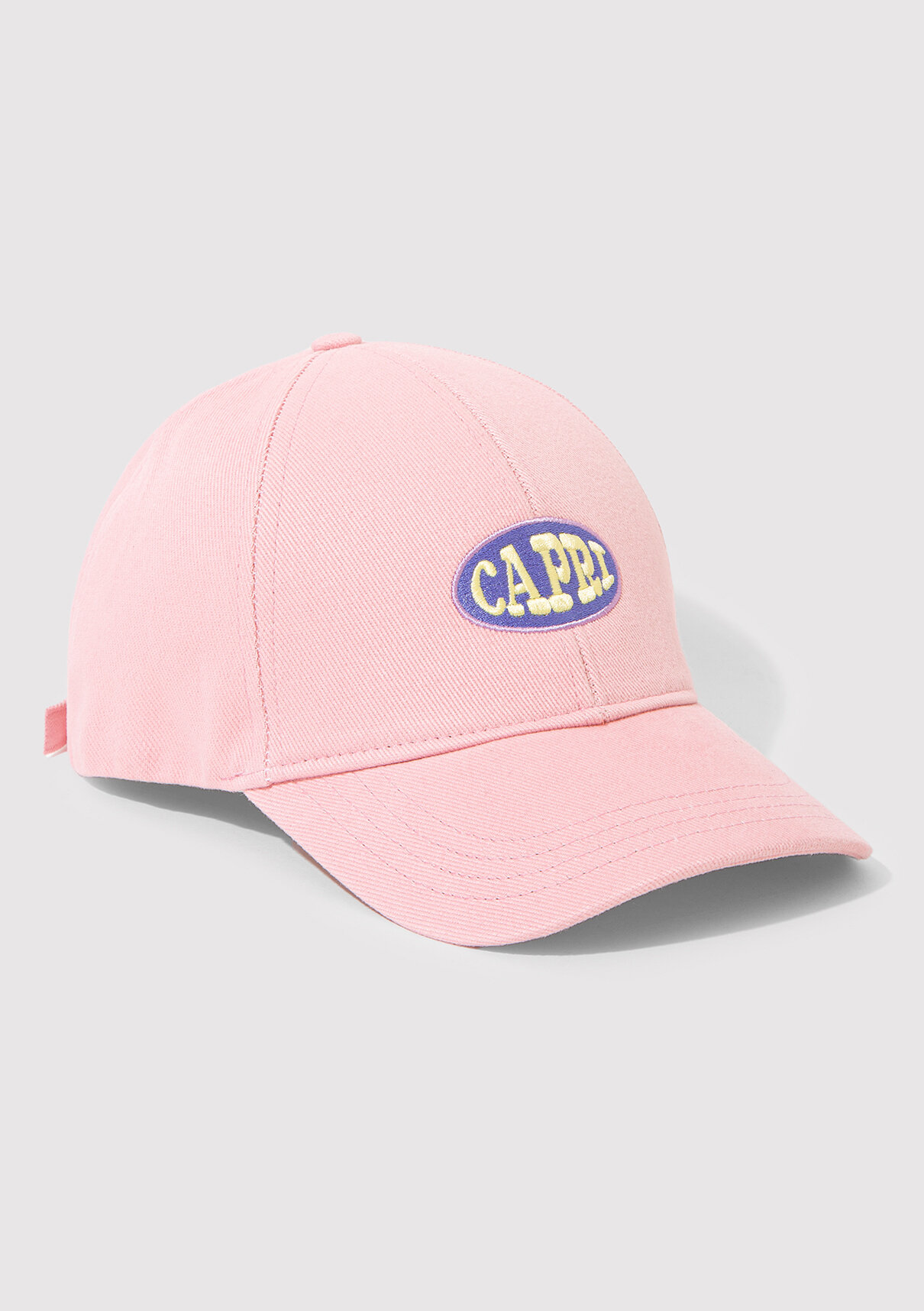 Mavi Capri Nakışlı Pembe Şapka görsel 4