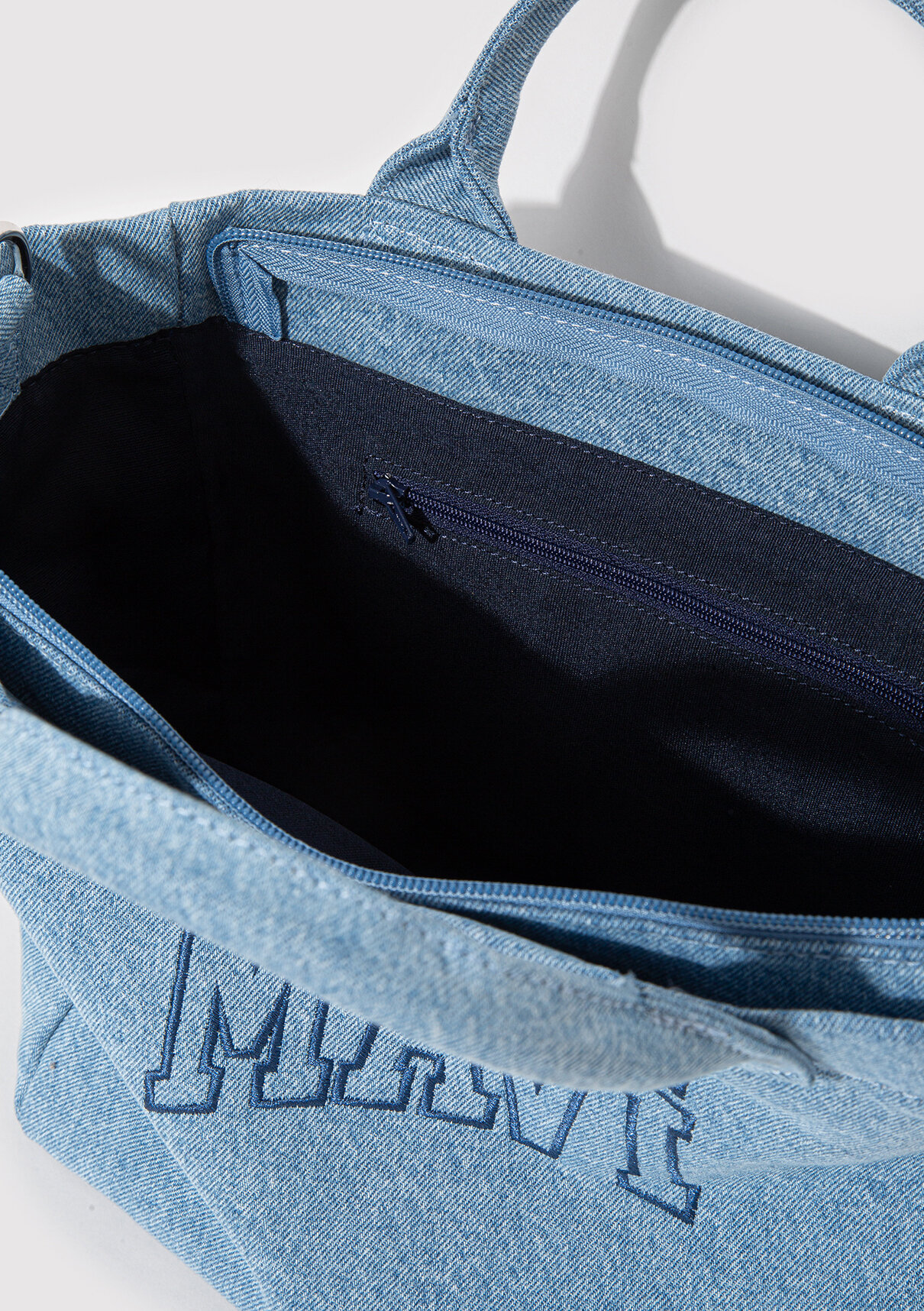 Mavi Logo Denim Tote Çanta görsel 5