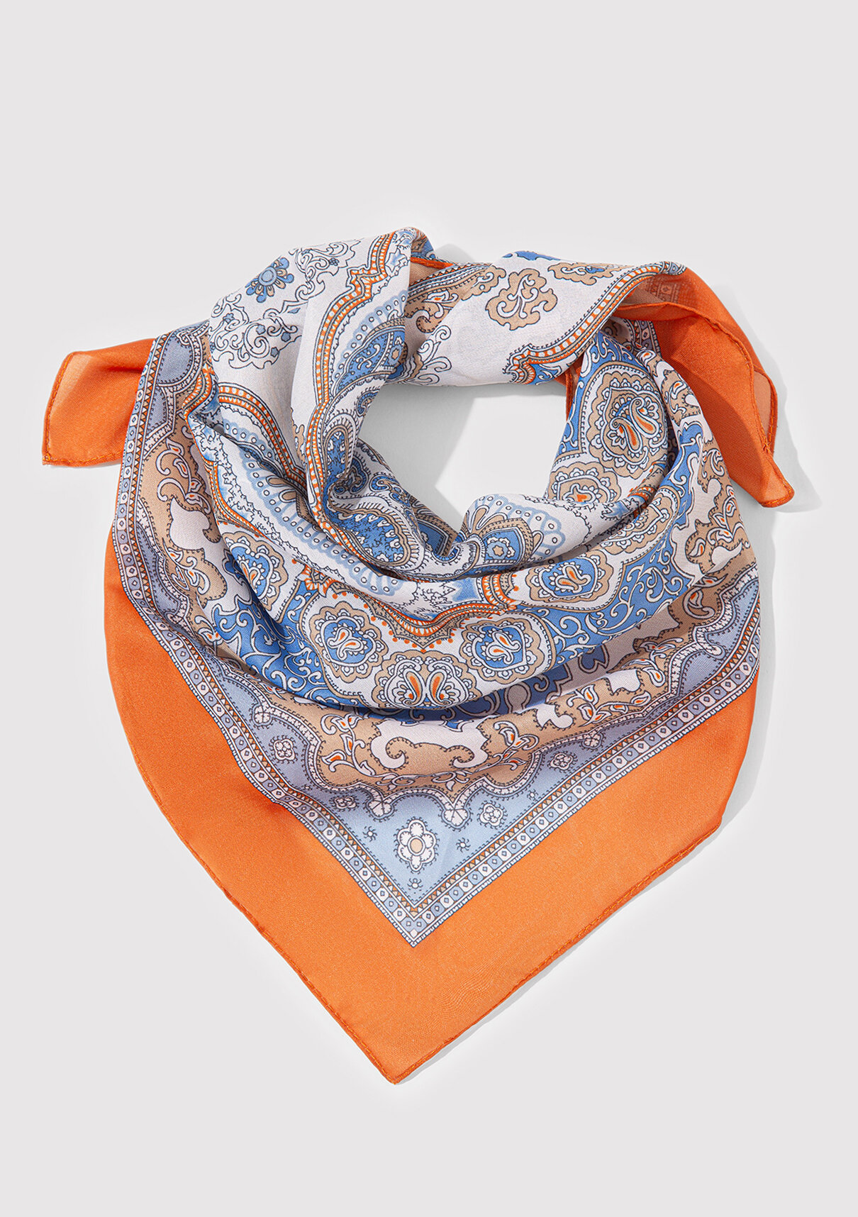 Mavi Baskılı Bandana görsel 2