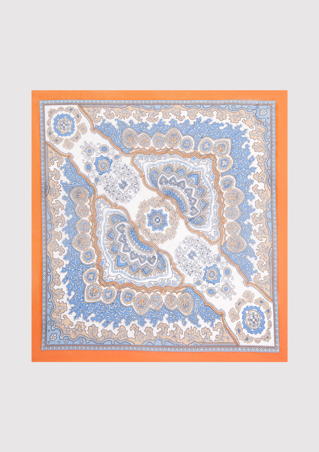 Mavi Baskılı Bandana görsel 4