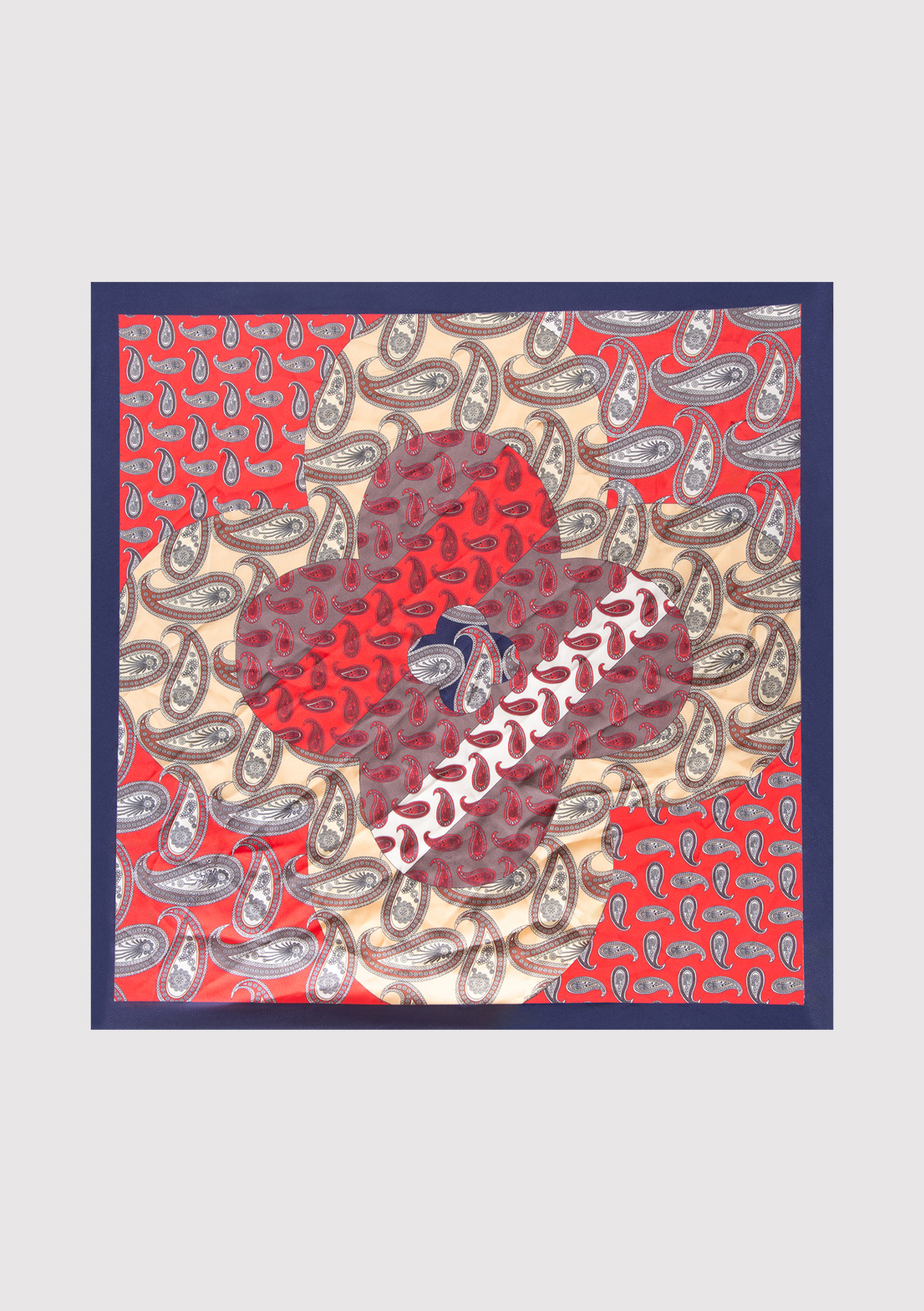 Mavi Baskılı Bandana görsel 3