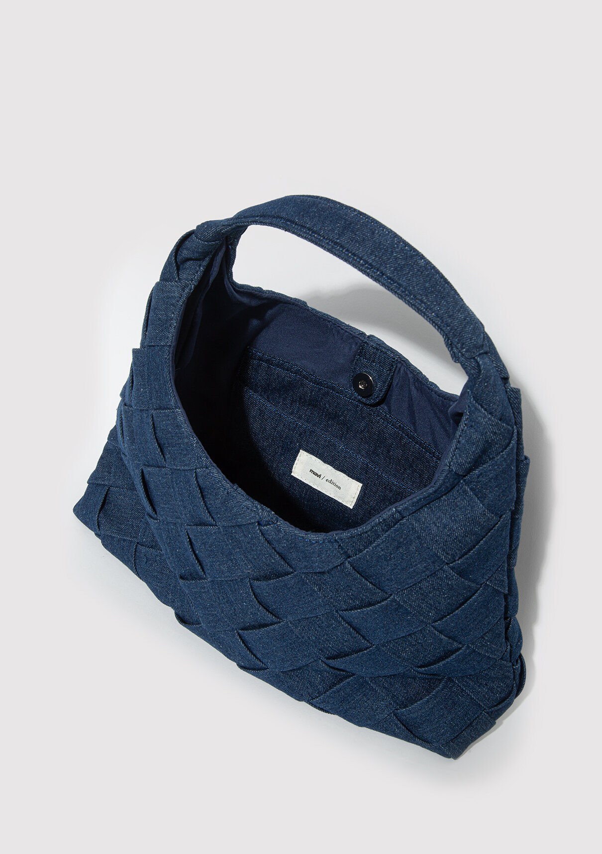 Mavi Denim Omuz Çantası görsel 5