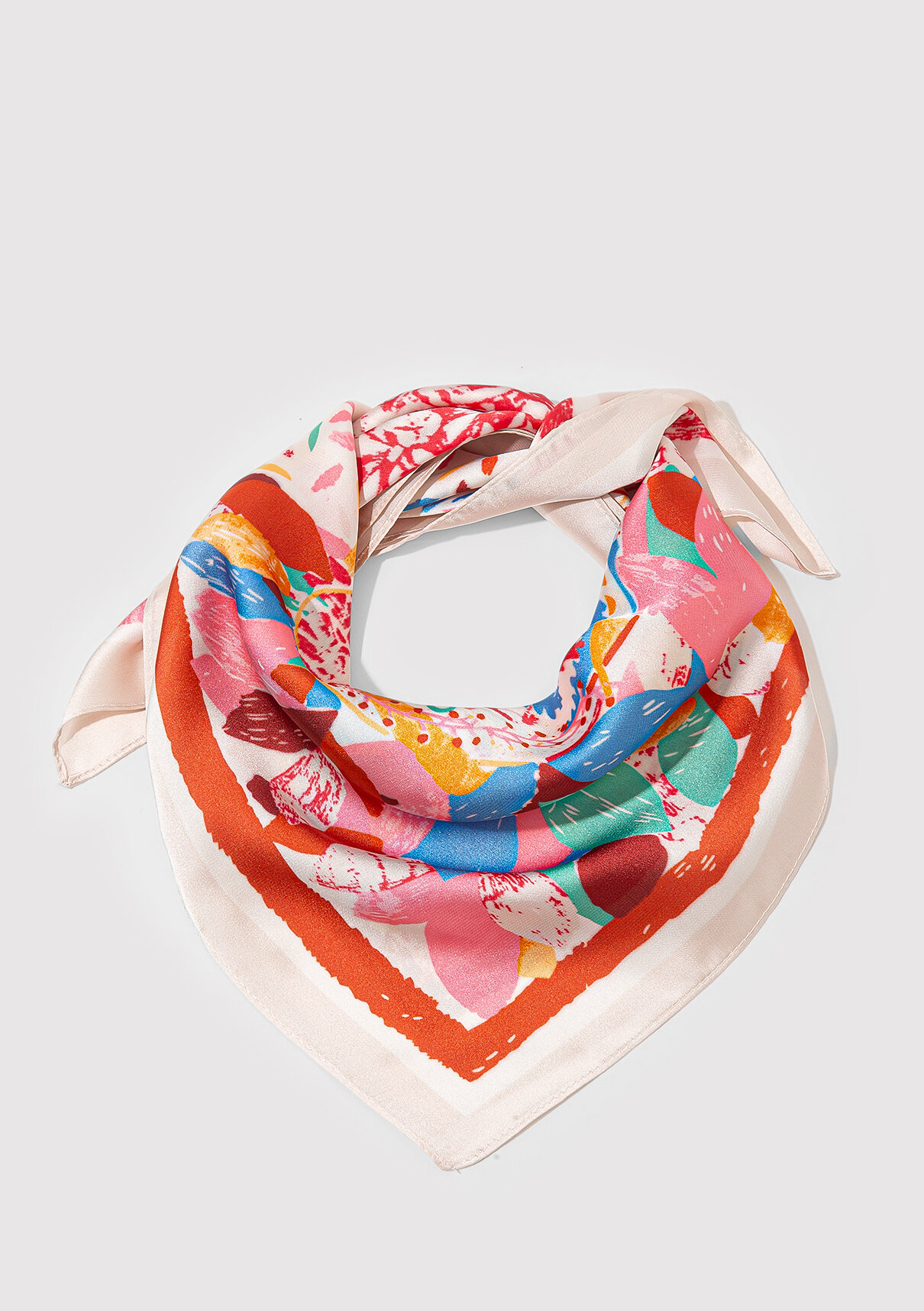 Mavi Baskılı Bandana