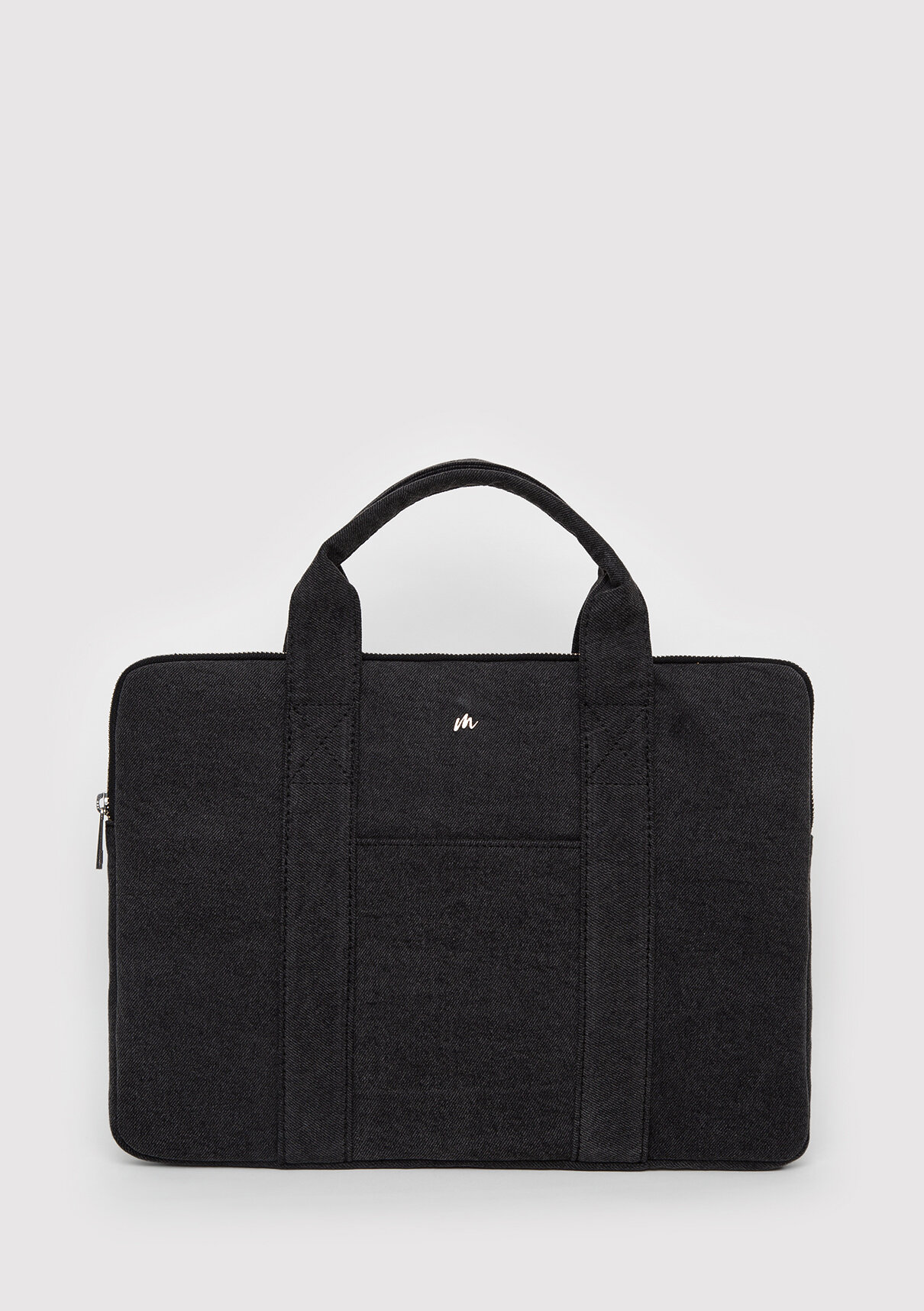Mavi Antrasit Denim Laptop Çantası görsel 2