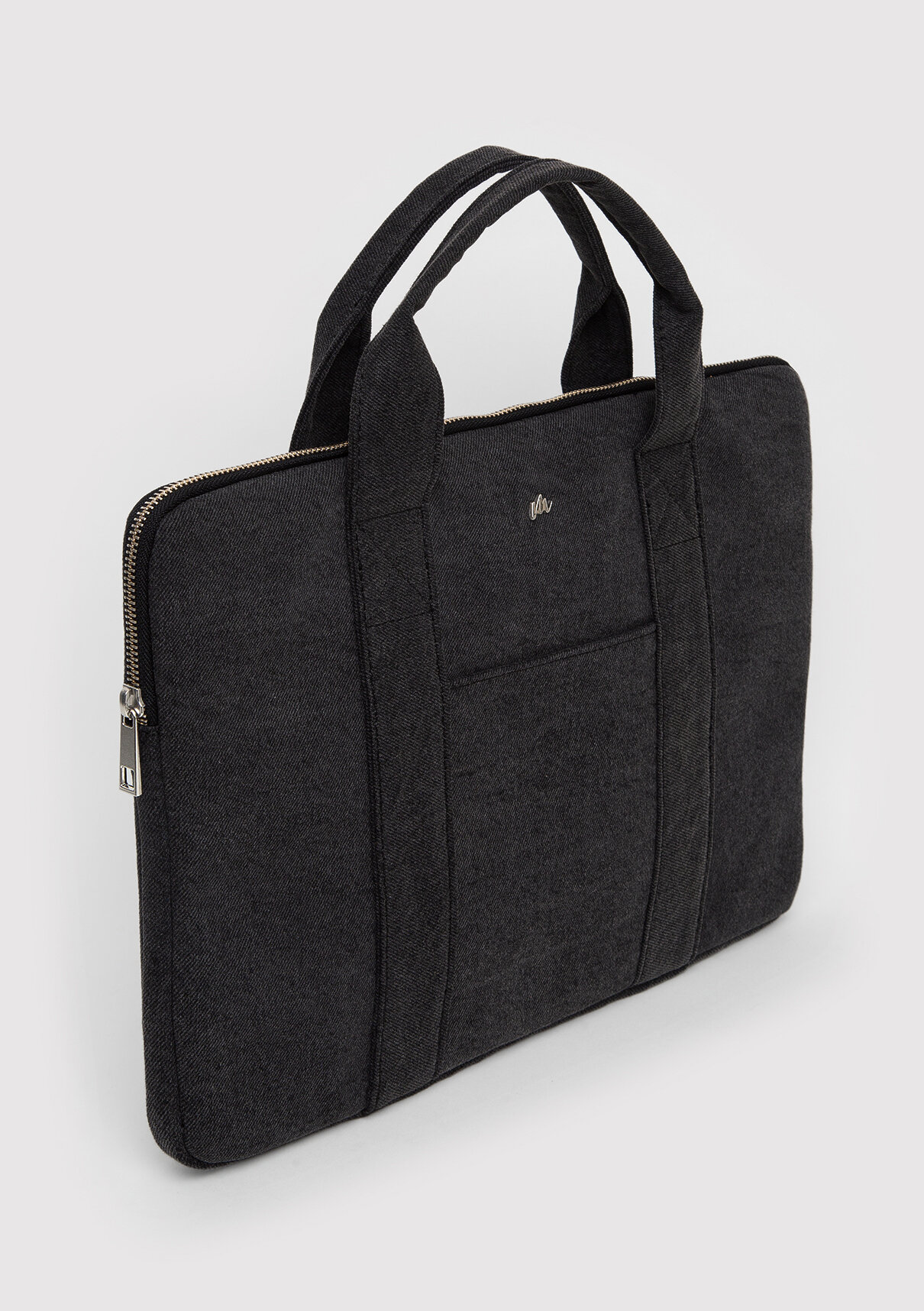 Mavi Antrasit Denim Laptop Çantası görsel 3