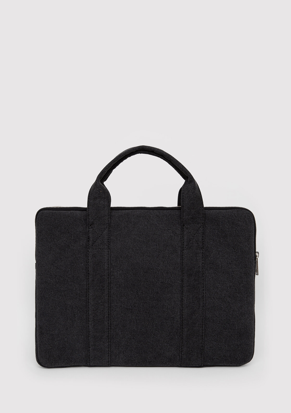 Mavi Antrasit Denim Laptop Çantası görsel 4