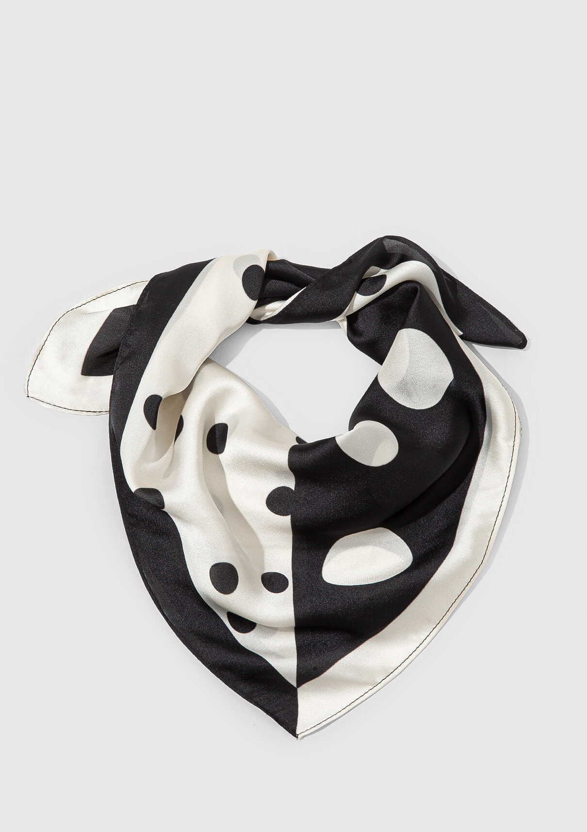 Mavi Puantiye Desenli Bandana görsel 2
