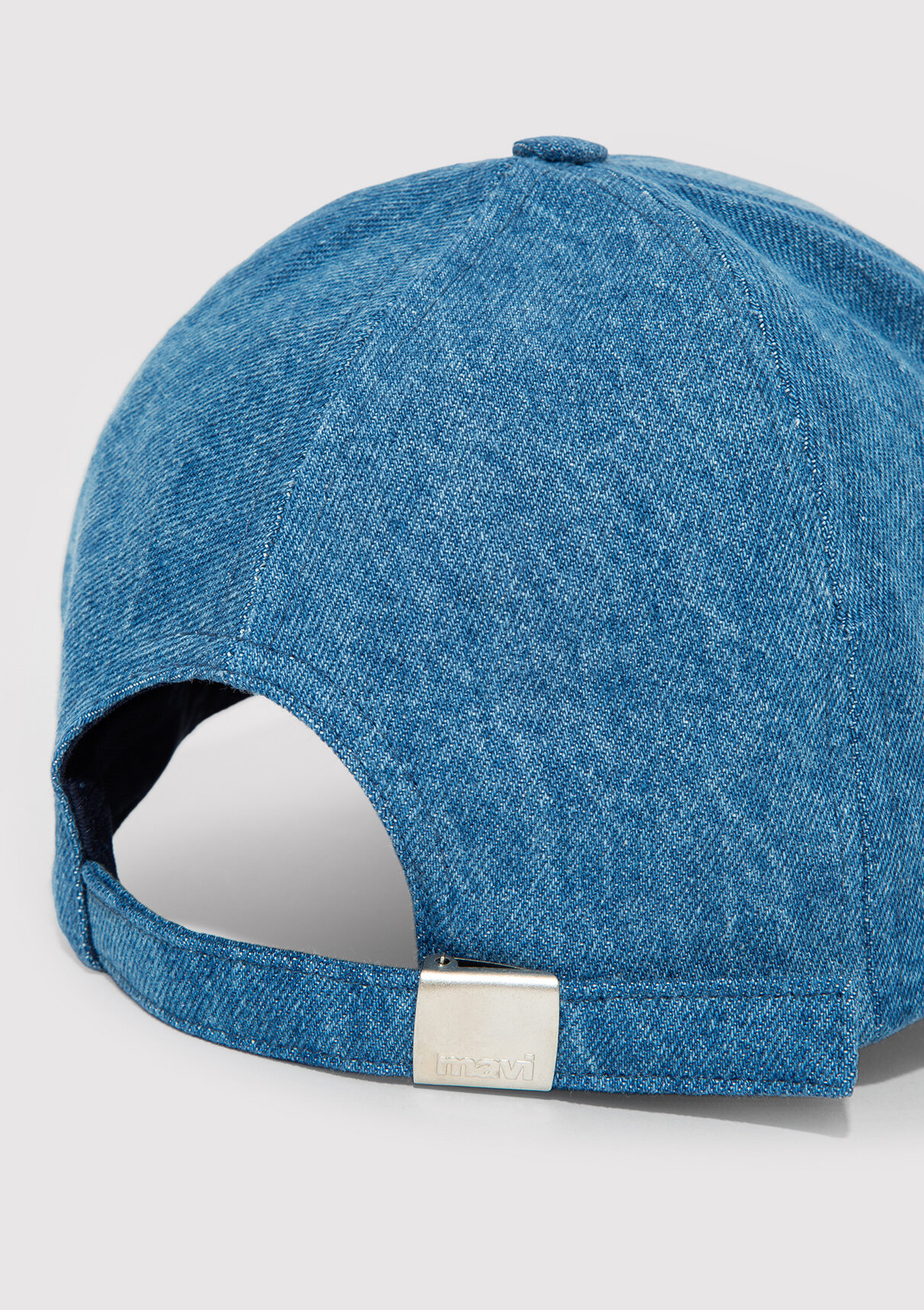 Mavi Kedi Nakışlı Denim Şapka görsel 5