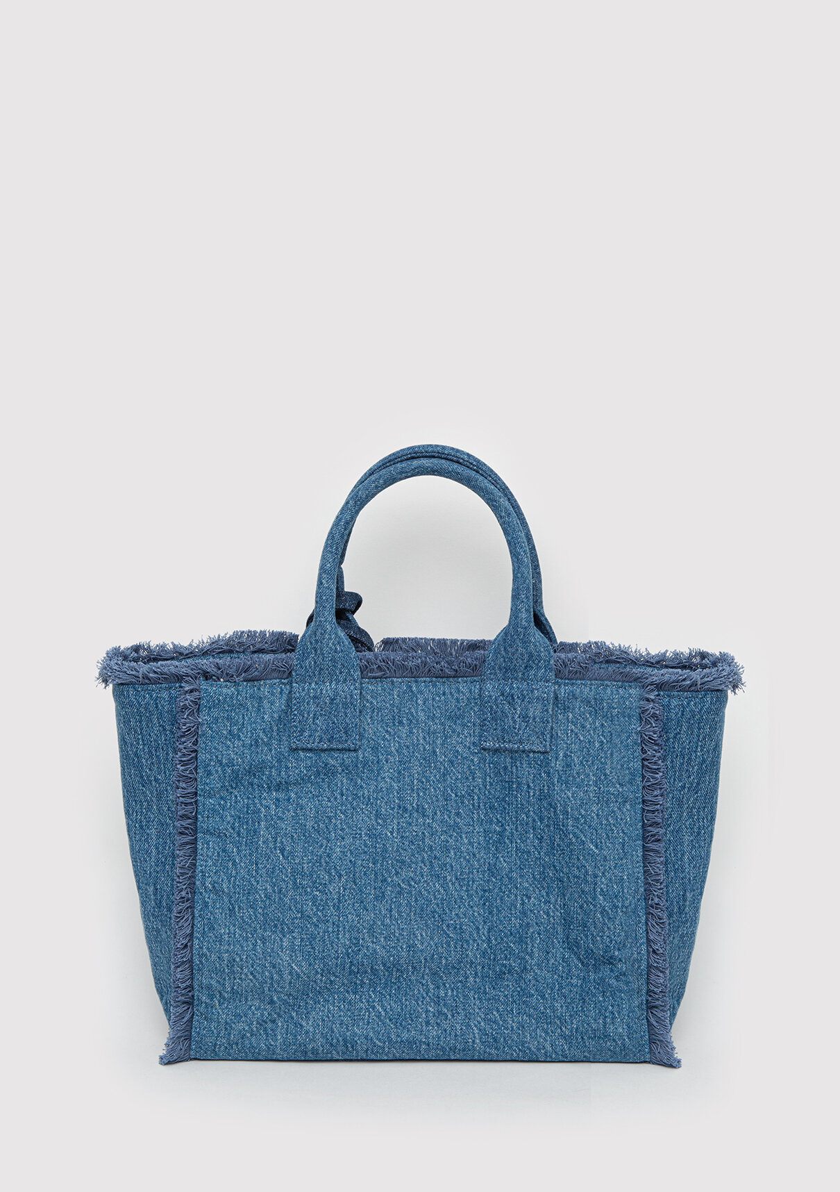 Mavi Nazar Boncuğu Detaylı Denim Çanta görsel 4