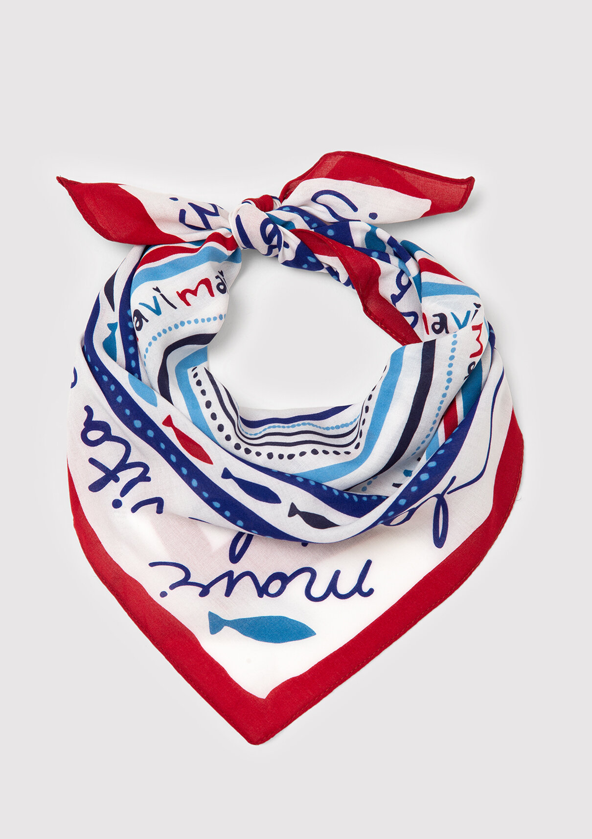 Mavi Nazar Boncuğu Detaylı Bandana görsel 2