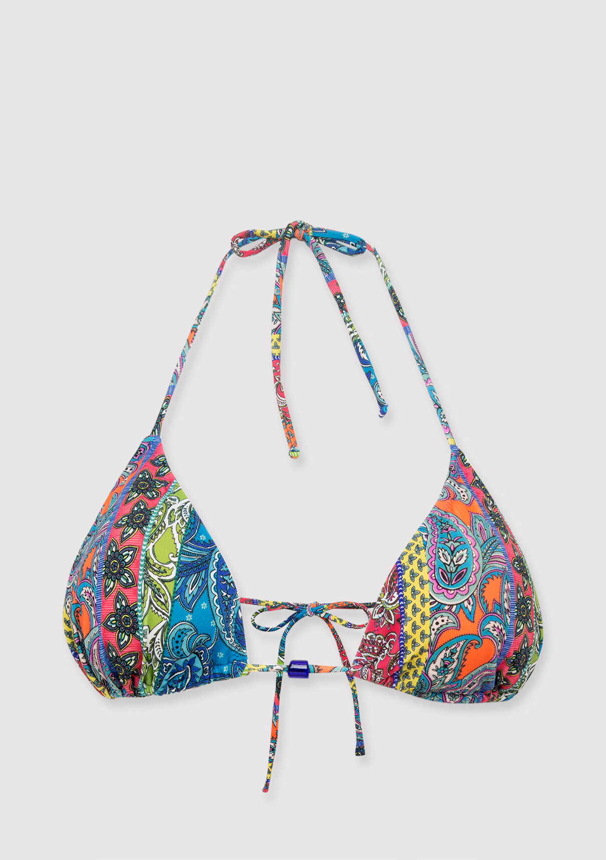 Mavi Renkli Üçgen Bikini Üstü görsel 6