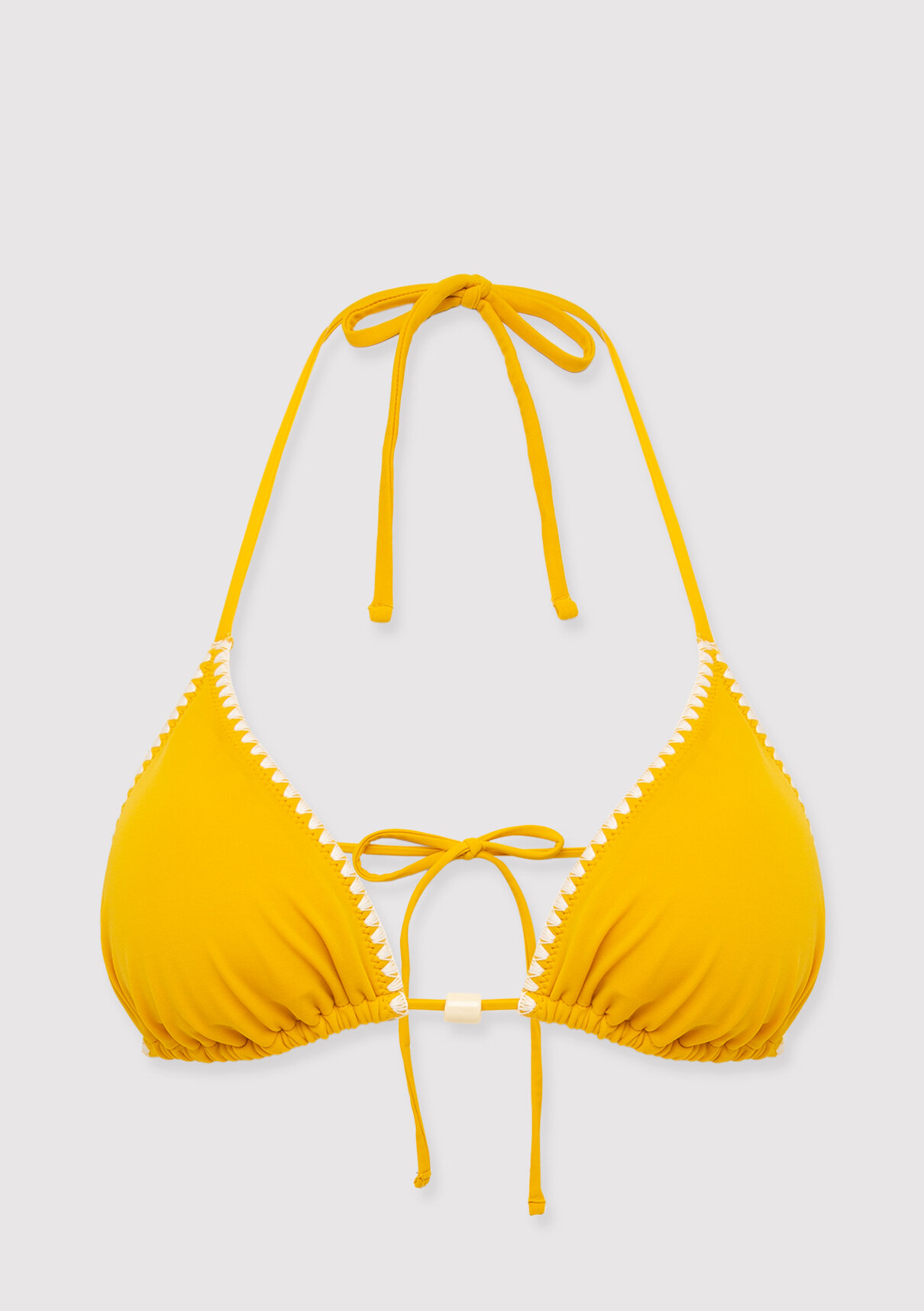 Mavi Boncuk Detaylı Üçgen Bikini Üstü görsel 7