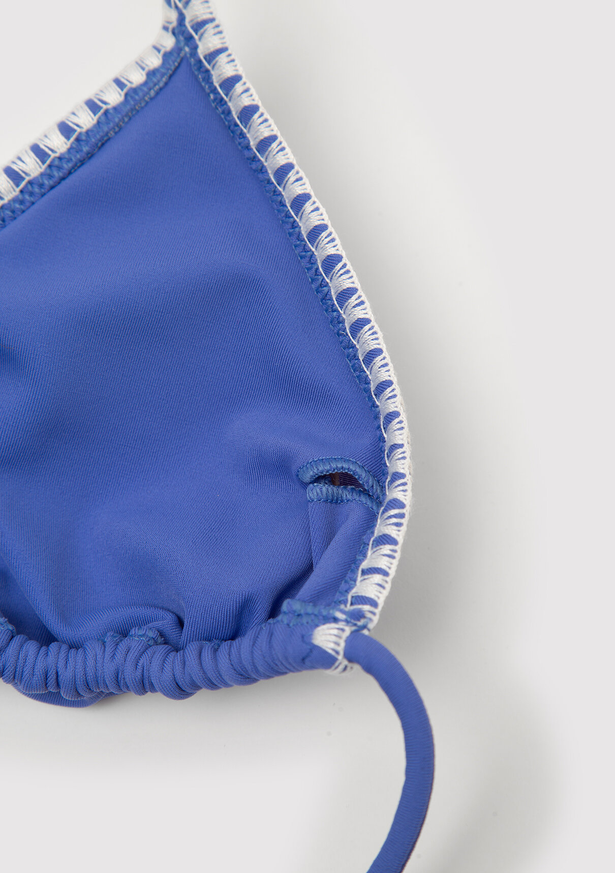 Mavi Boncuk Detaylı Üçgen Bikini Üstü görsel 8