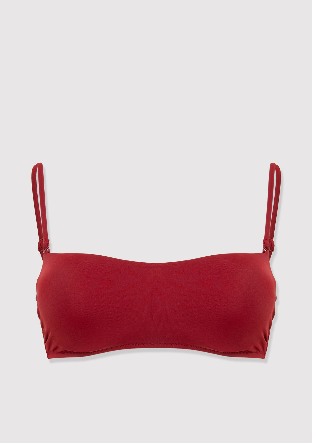 Mavi Kırmızı Bikini Üstü görsel 5