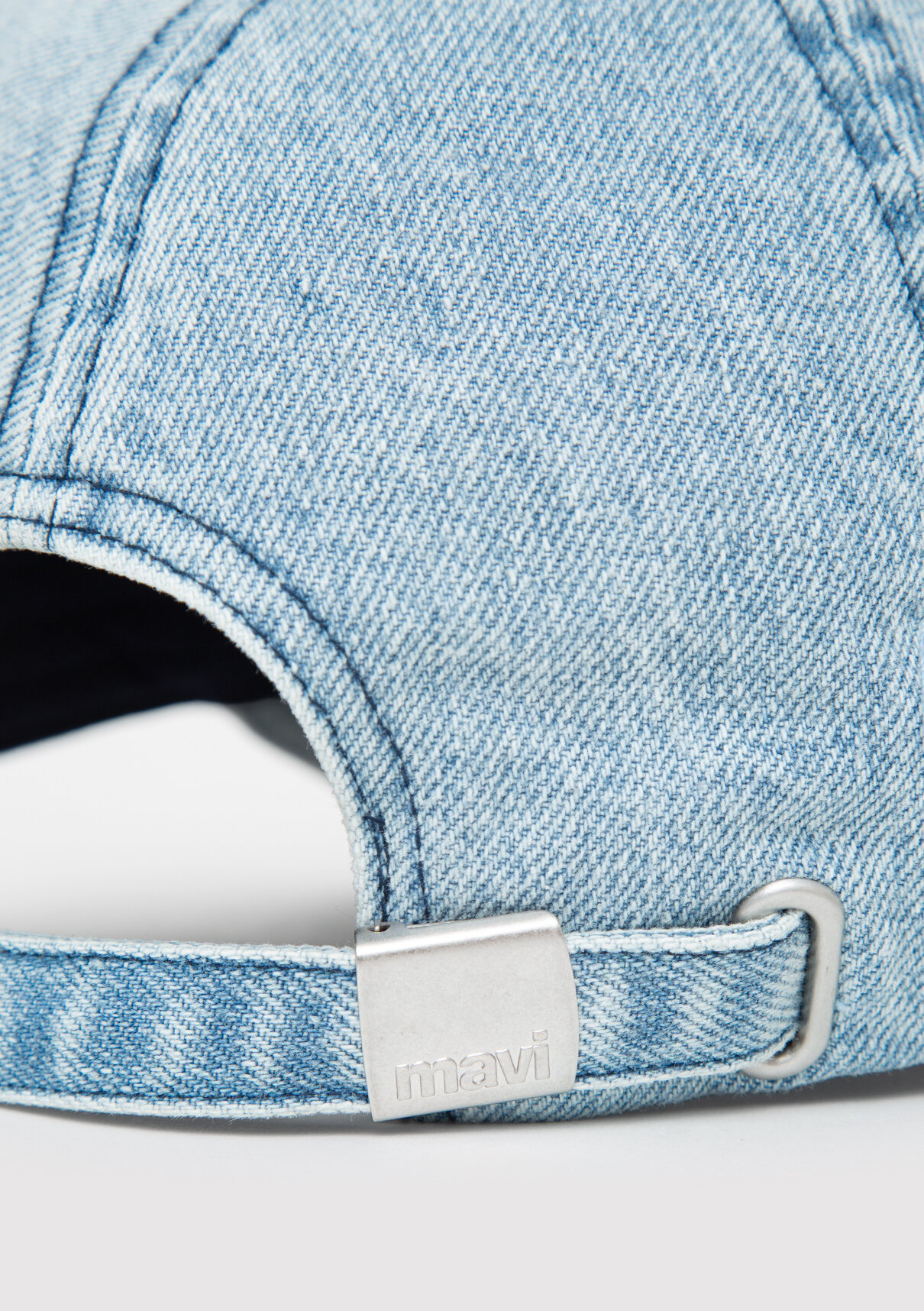 Mavi Nakışlı Denim Şapka görsel 5