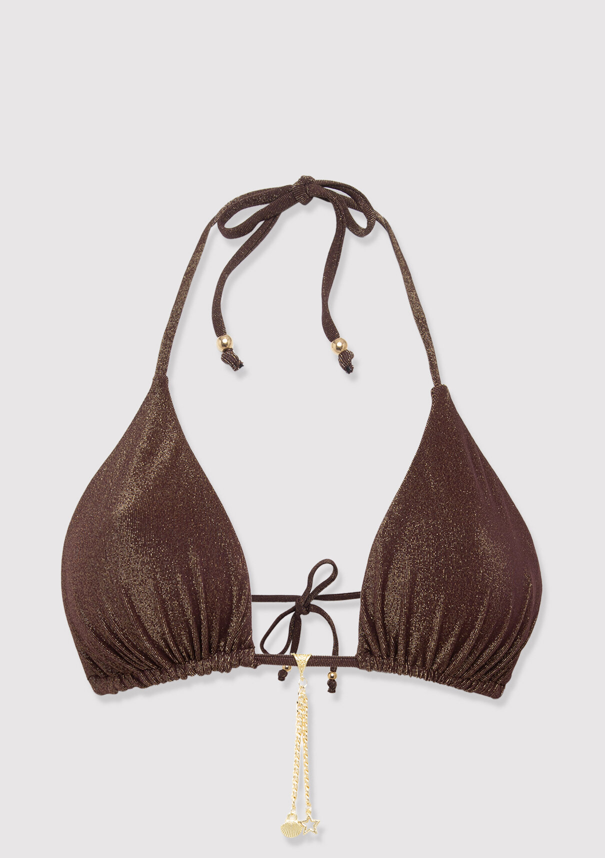 Mavi Kahverengi Bikini Üstü görsel 5