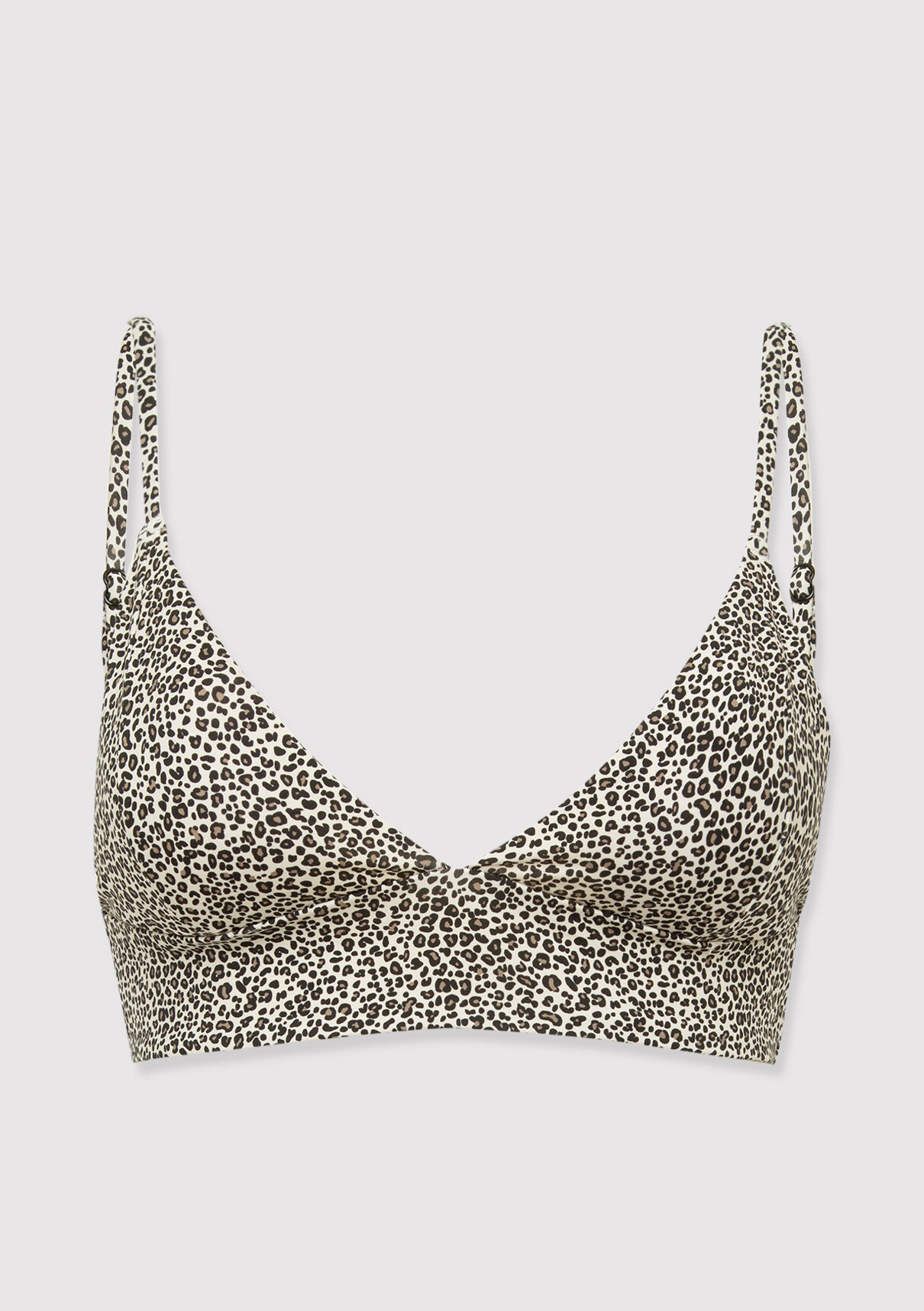 Mavi Leopar Desenli Bikini Üstü görsel 5