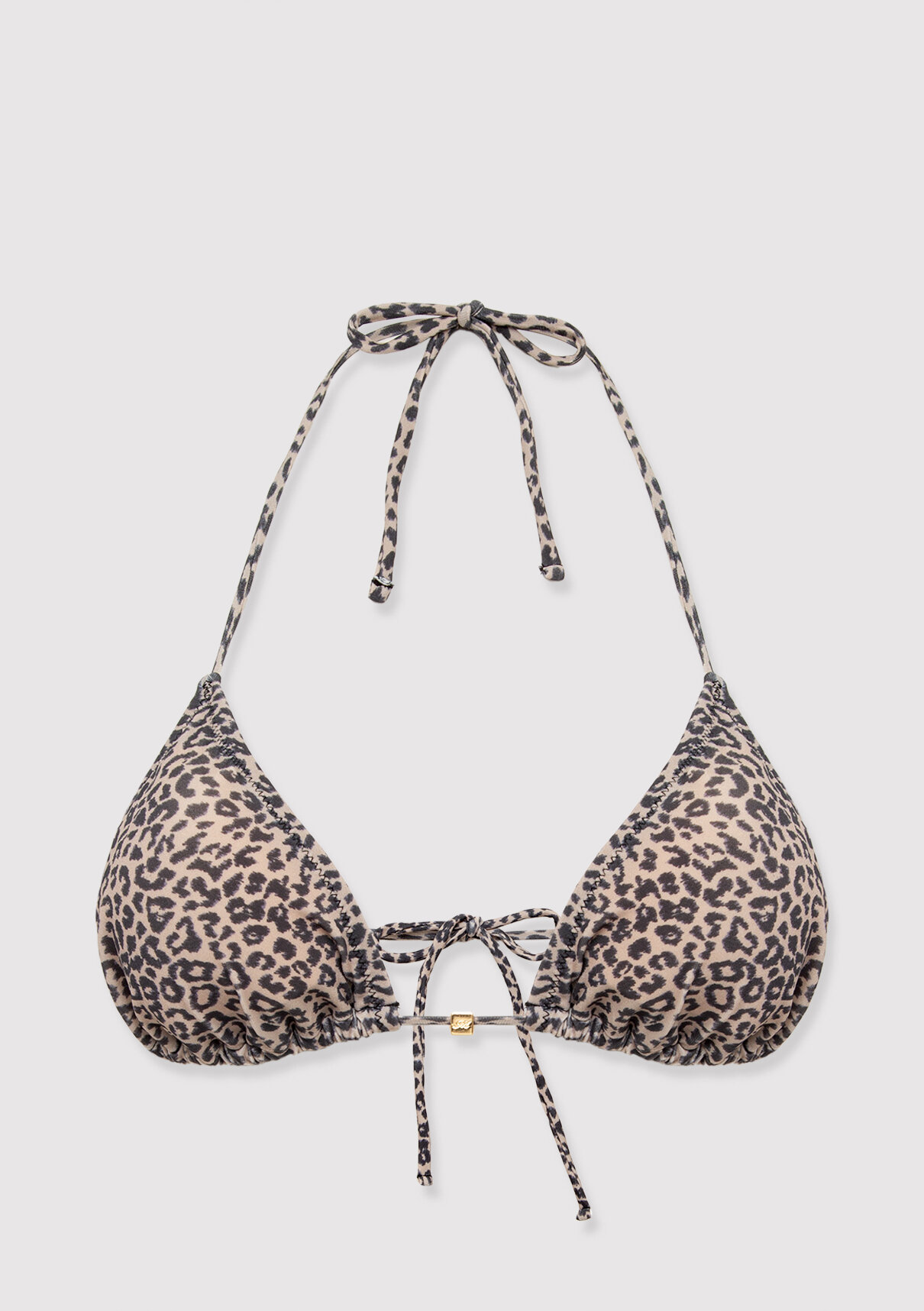 Mavi Leopar Desenli Bikini Üstü görsel 5