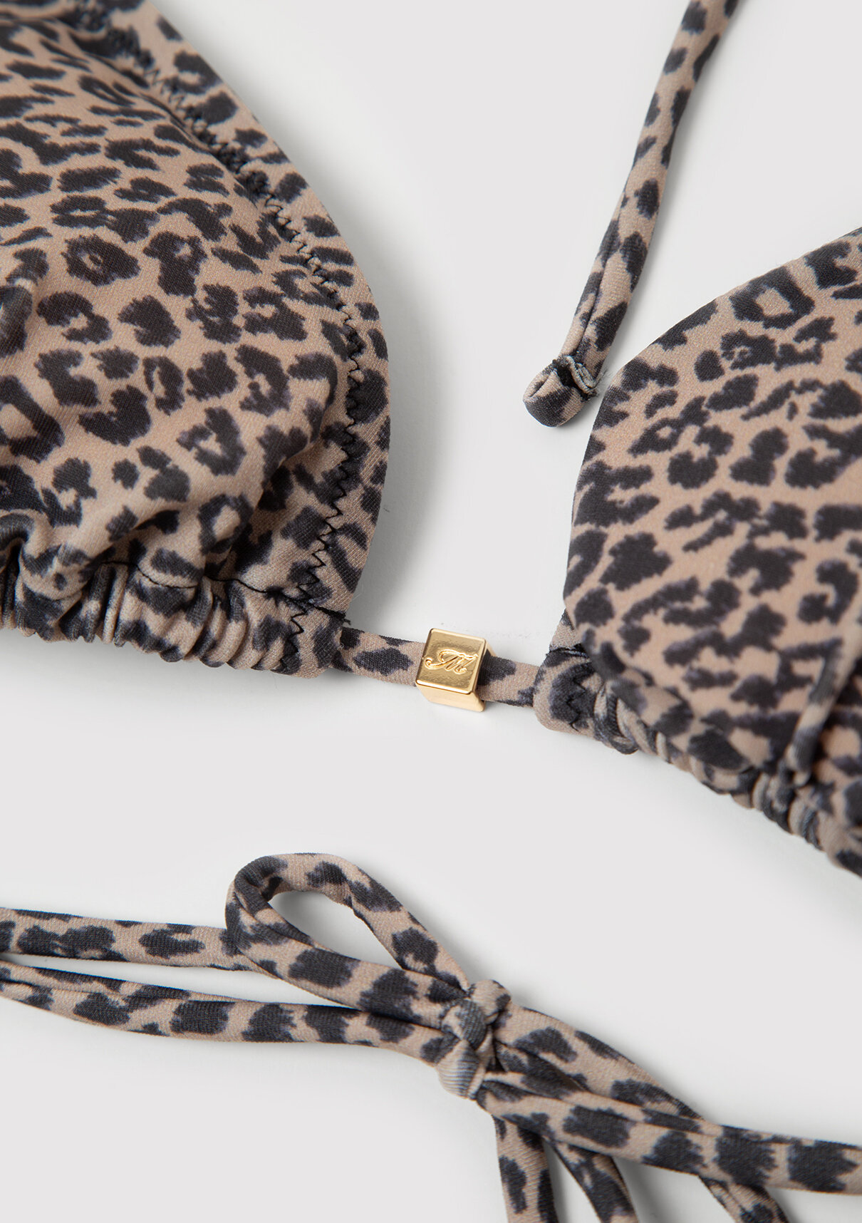 Mavi Leopar Desenli Bikini Üstü görsel 6