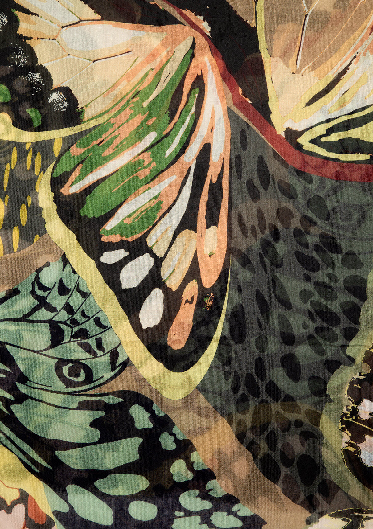 Mavi Yeşil Şal görsel 3