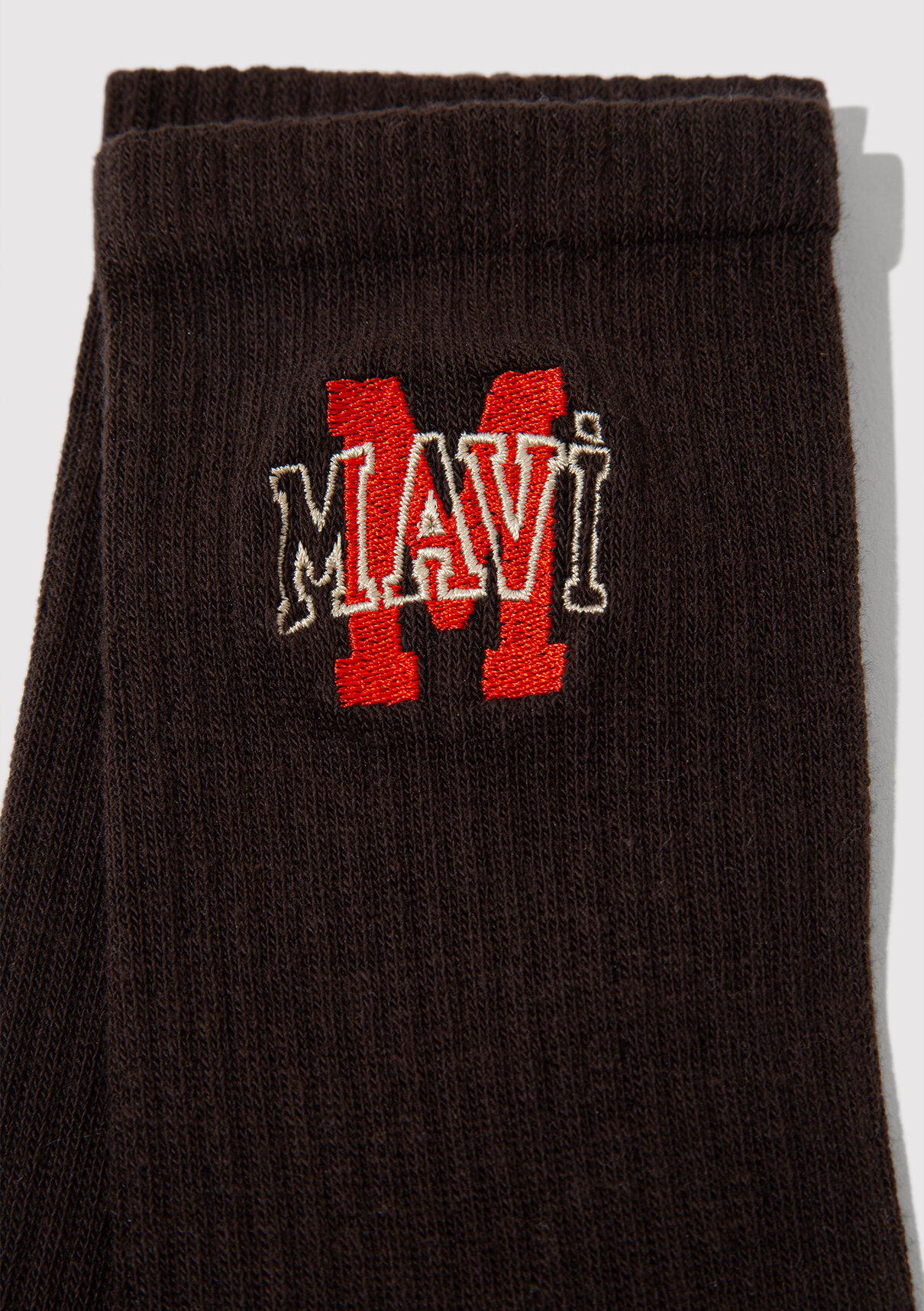Mavi Logo Nakışlı Soket Çorap görsel 2