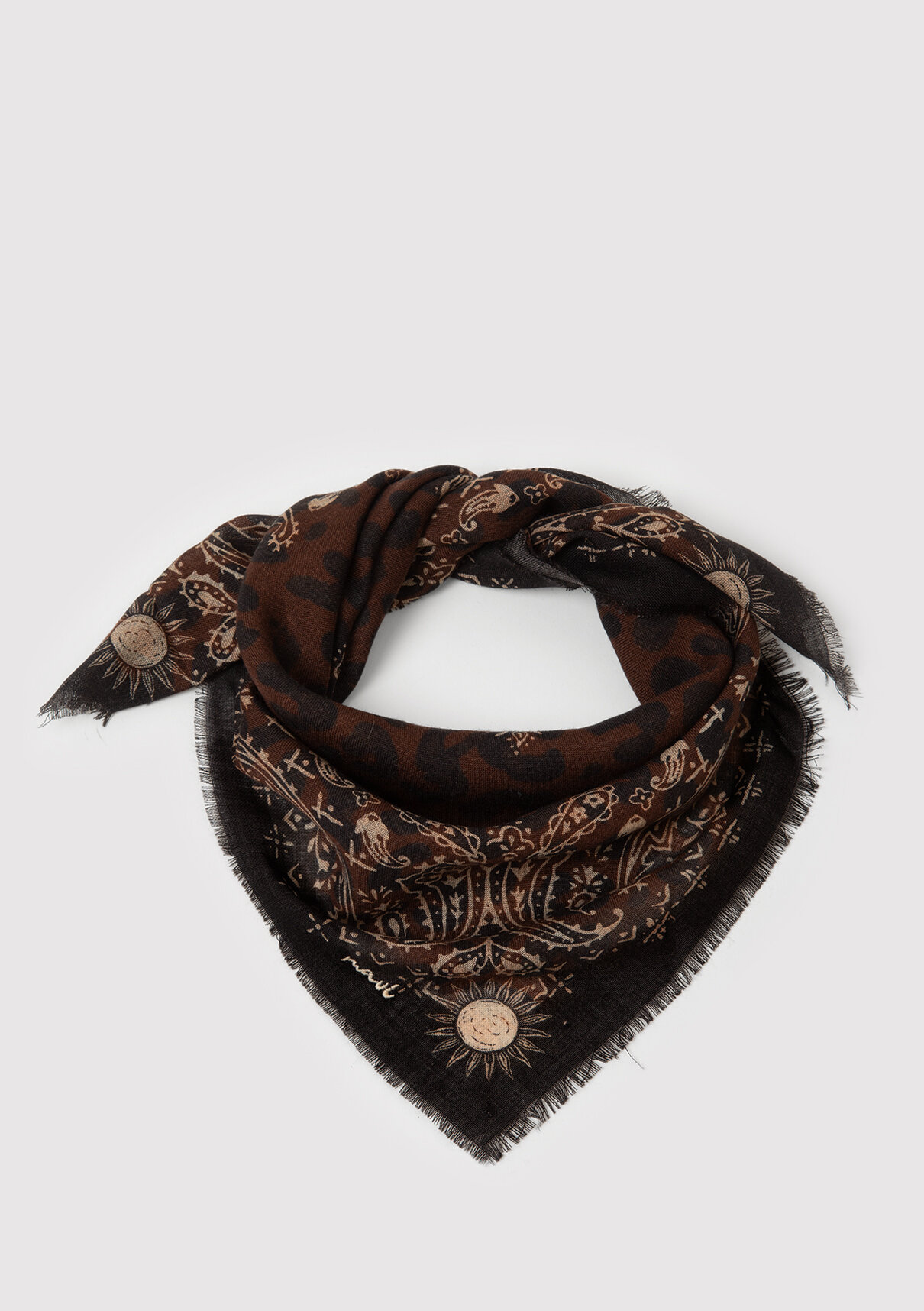 Mavi Kahverengi Bandana